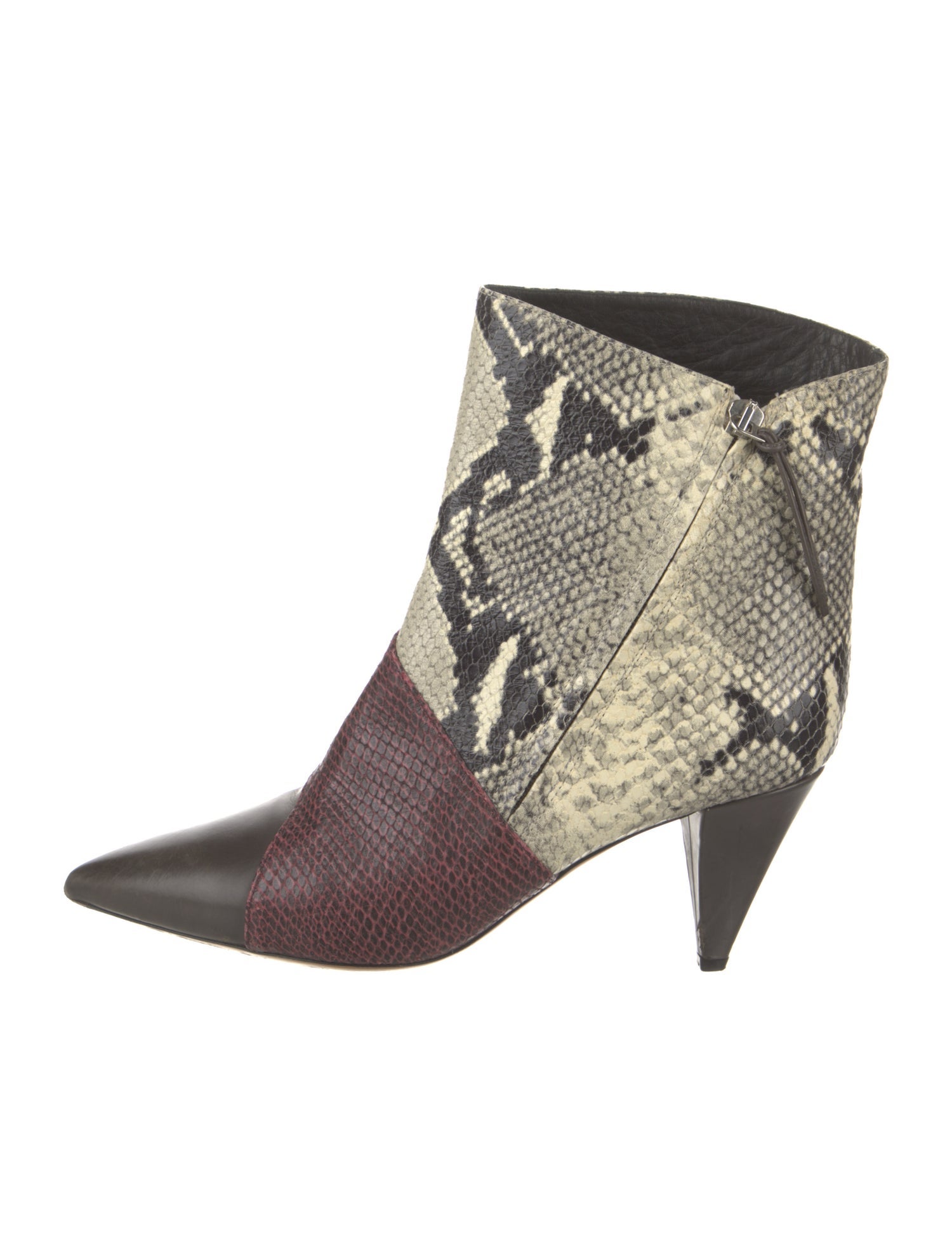 Isabel Marant Leather Animal Print Boots