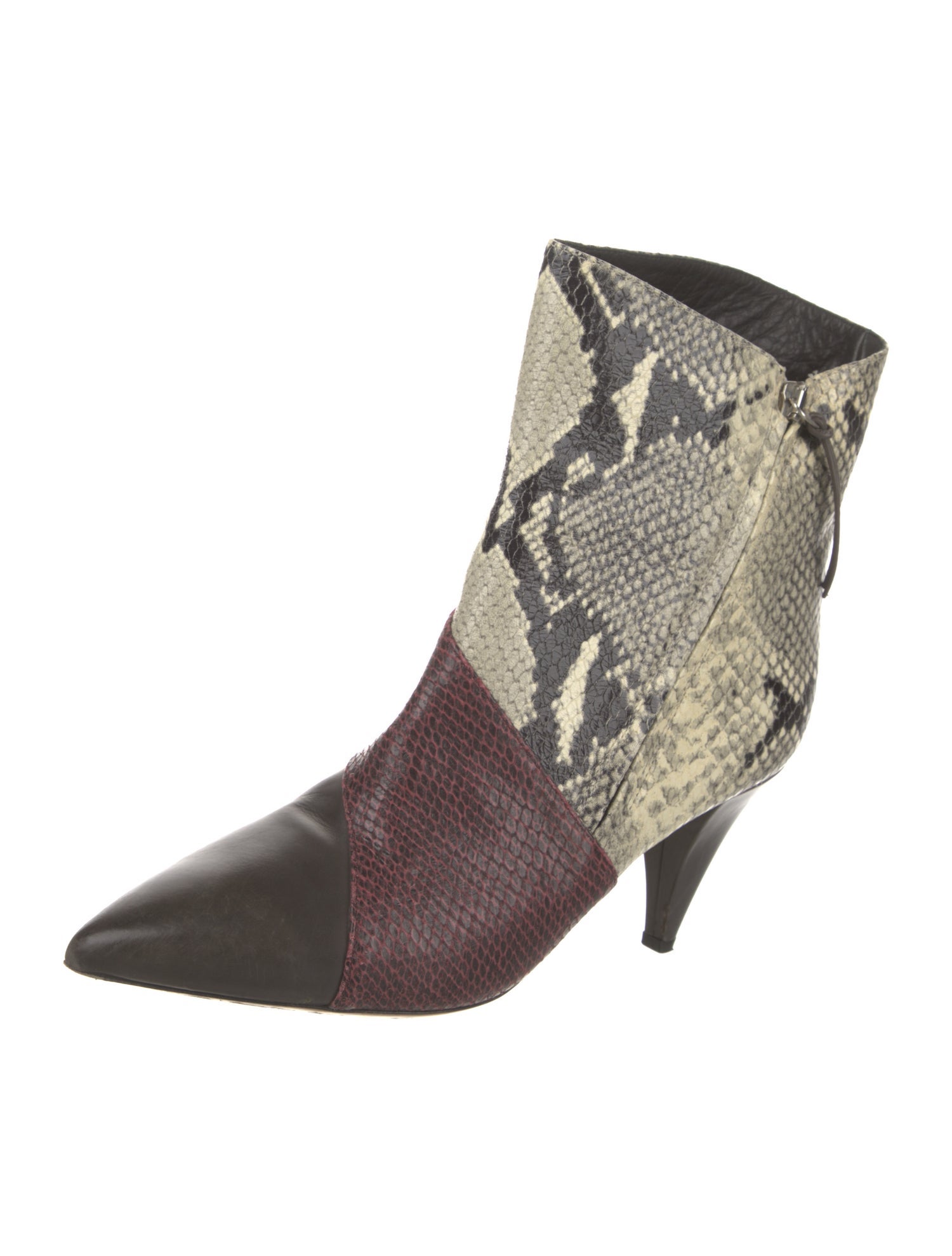 Isabel Marant Leather Animal Print Boots