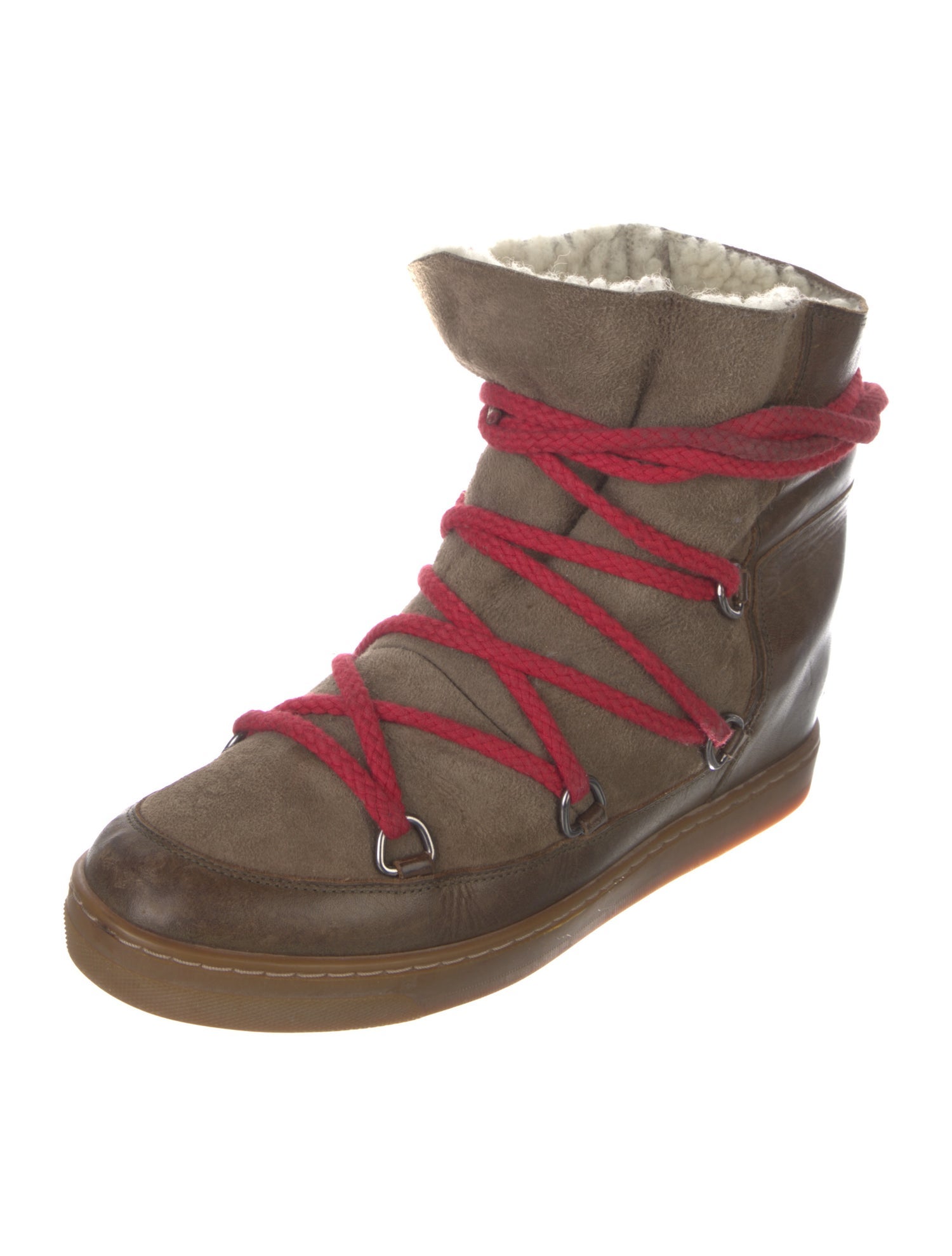 Isabel Marant Suede Wedge Sneakers