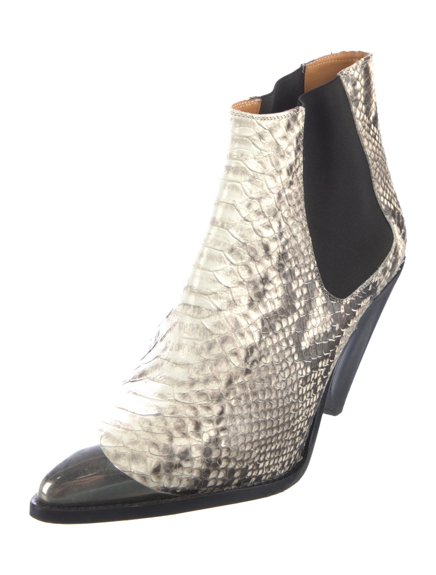 Isabel Marant Leather Animal Print Boots