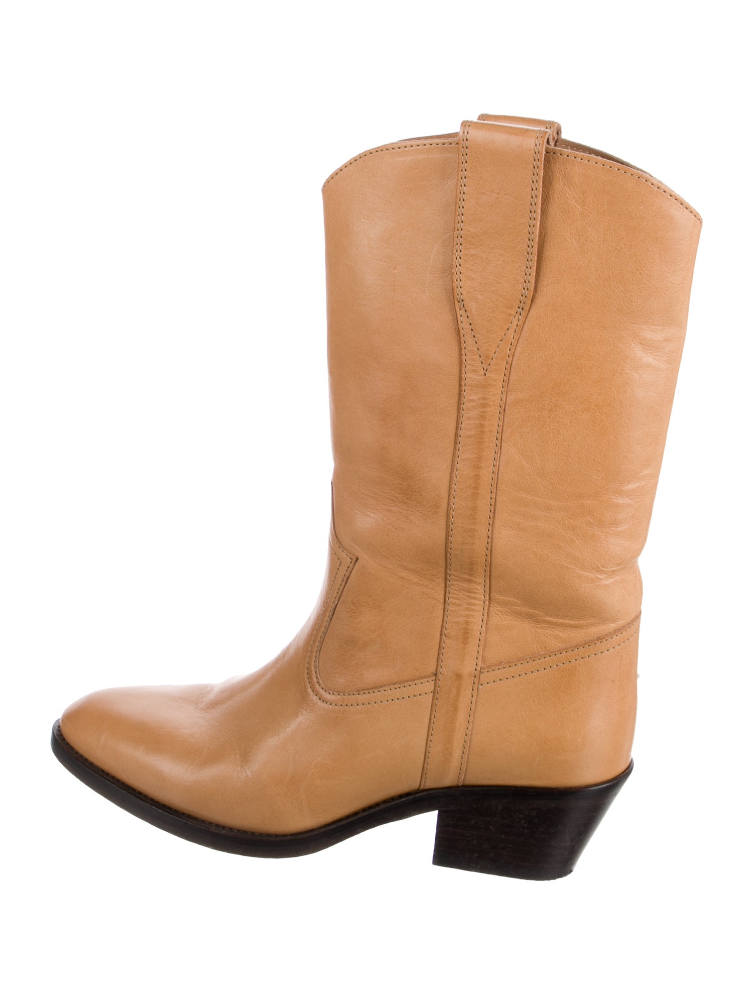 Isabel Marant Leather Western Boots