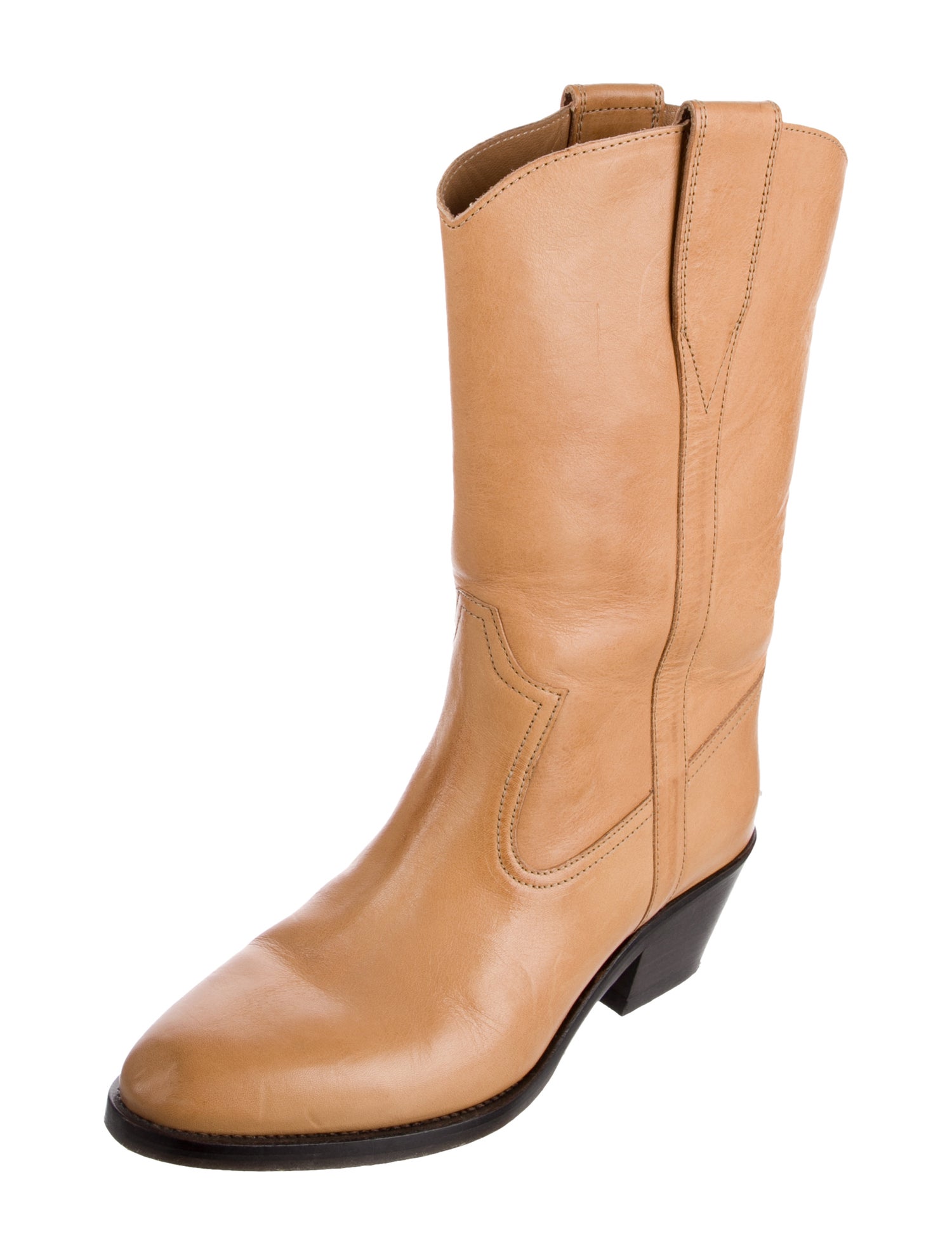 Isabel Marant Leather Western Boots