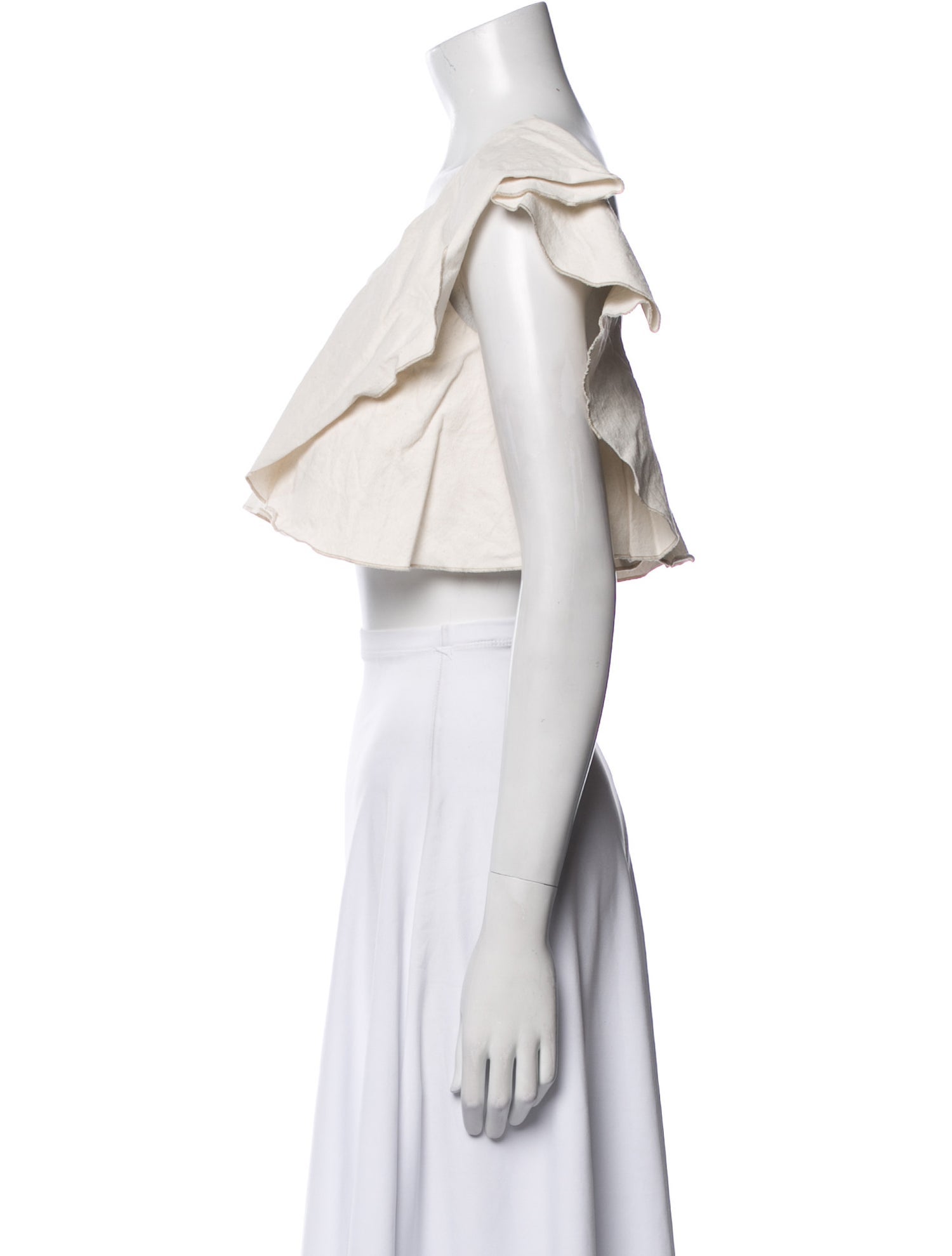 Isabel Marant One-Shoulder Sleeveless Crop Top