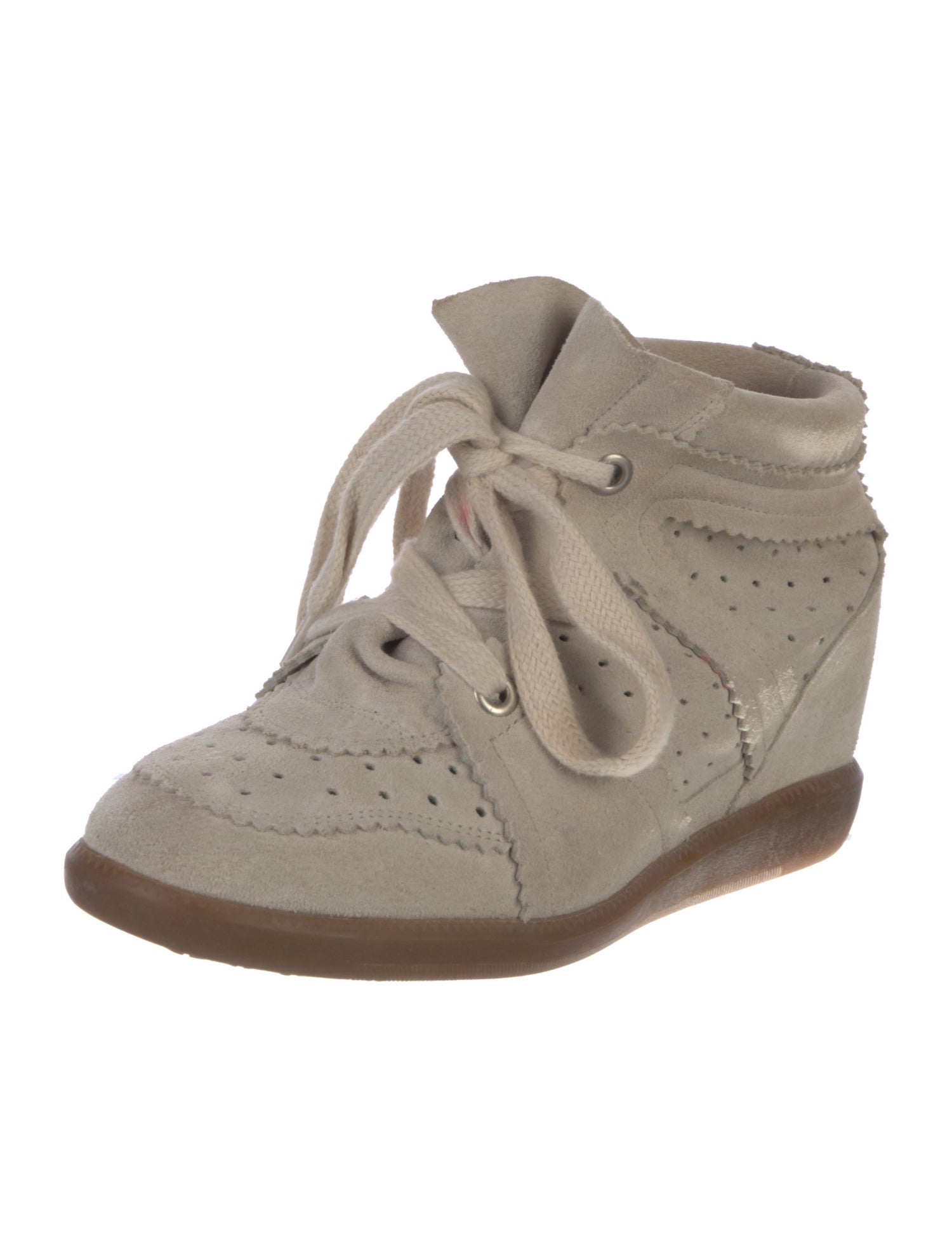 Isabel Marant Suede Wedge Sneakers