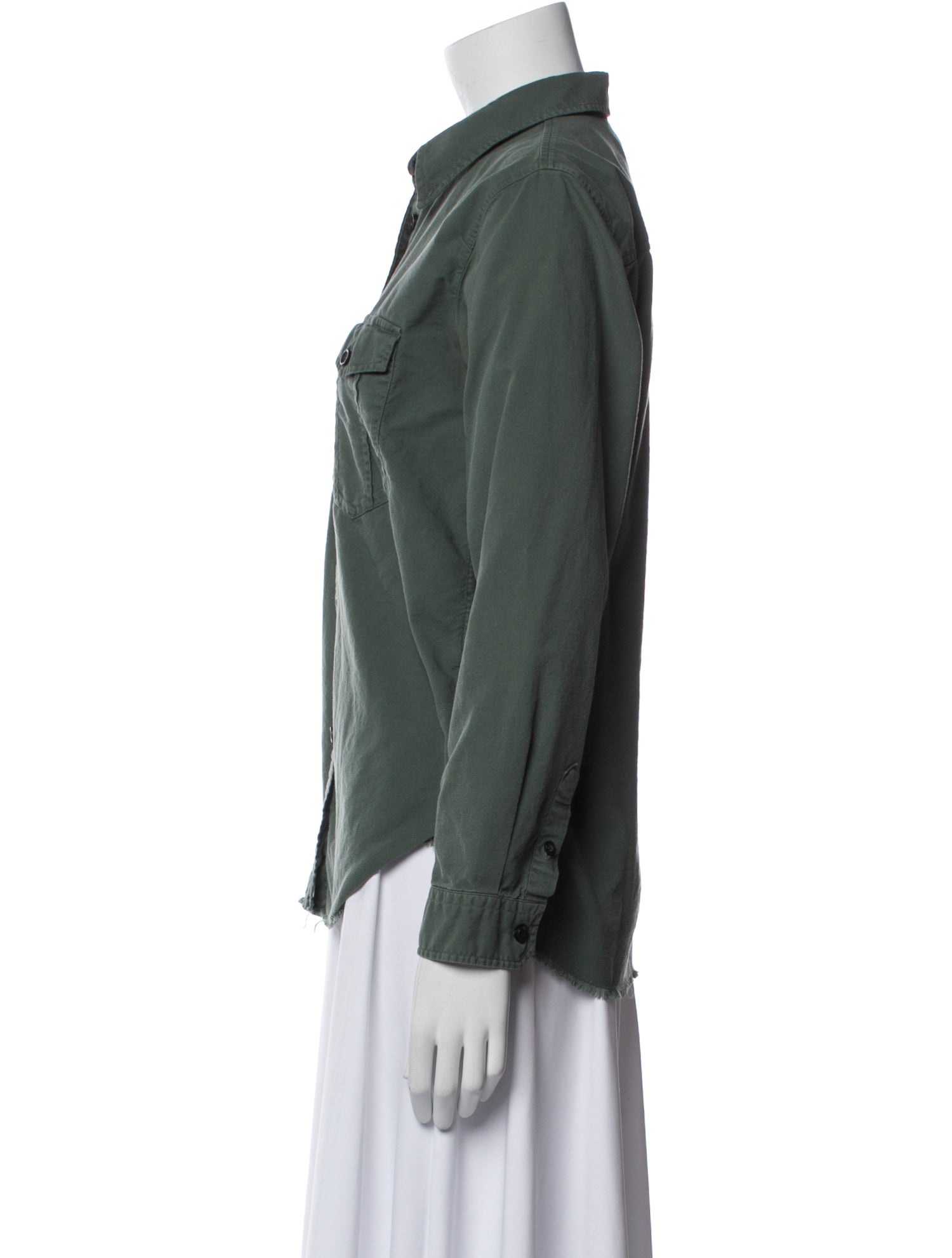 Isabel Marant Cashmere Long Sleeve Button-Up Top