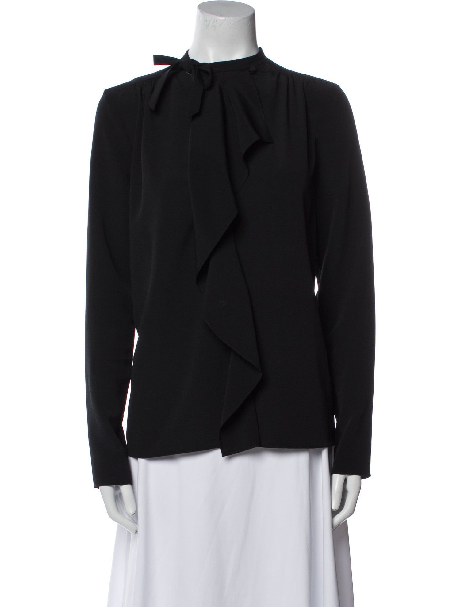 Isabel Marant Mock Neck Long Sleeve Blouse