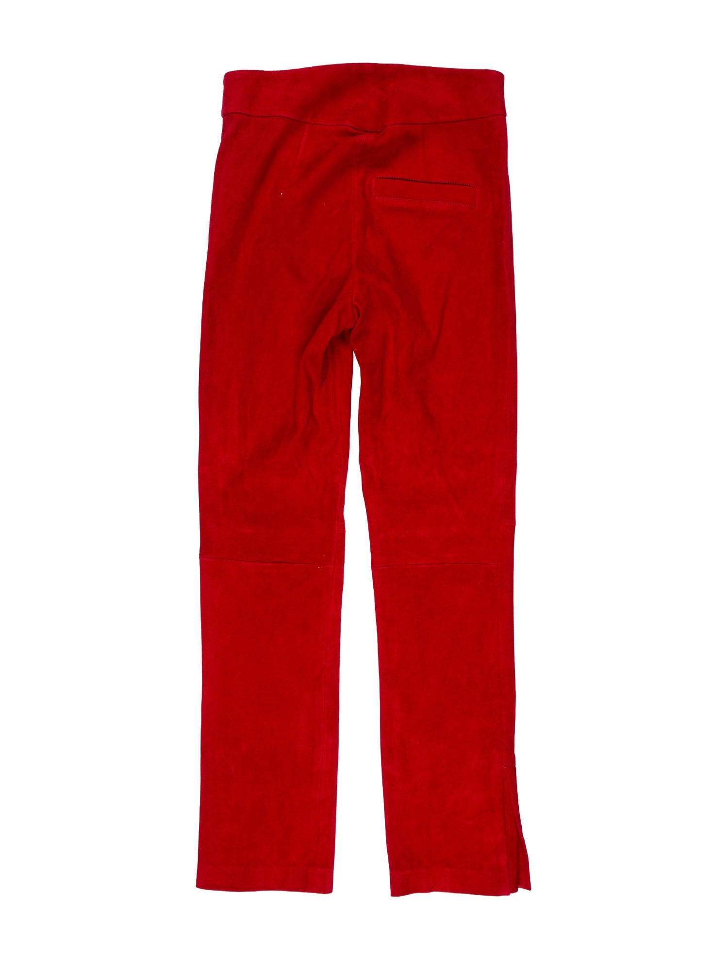 Isabel Marant Lamb Leather Straight Leg Pants