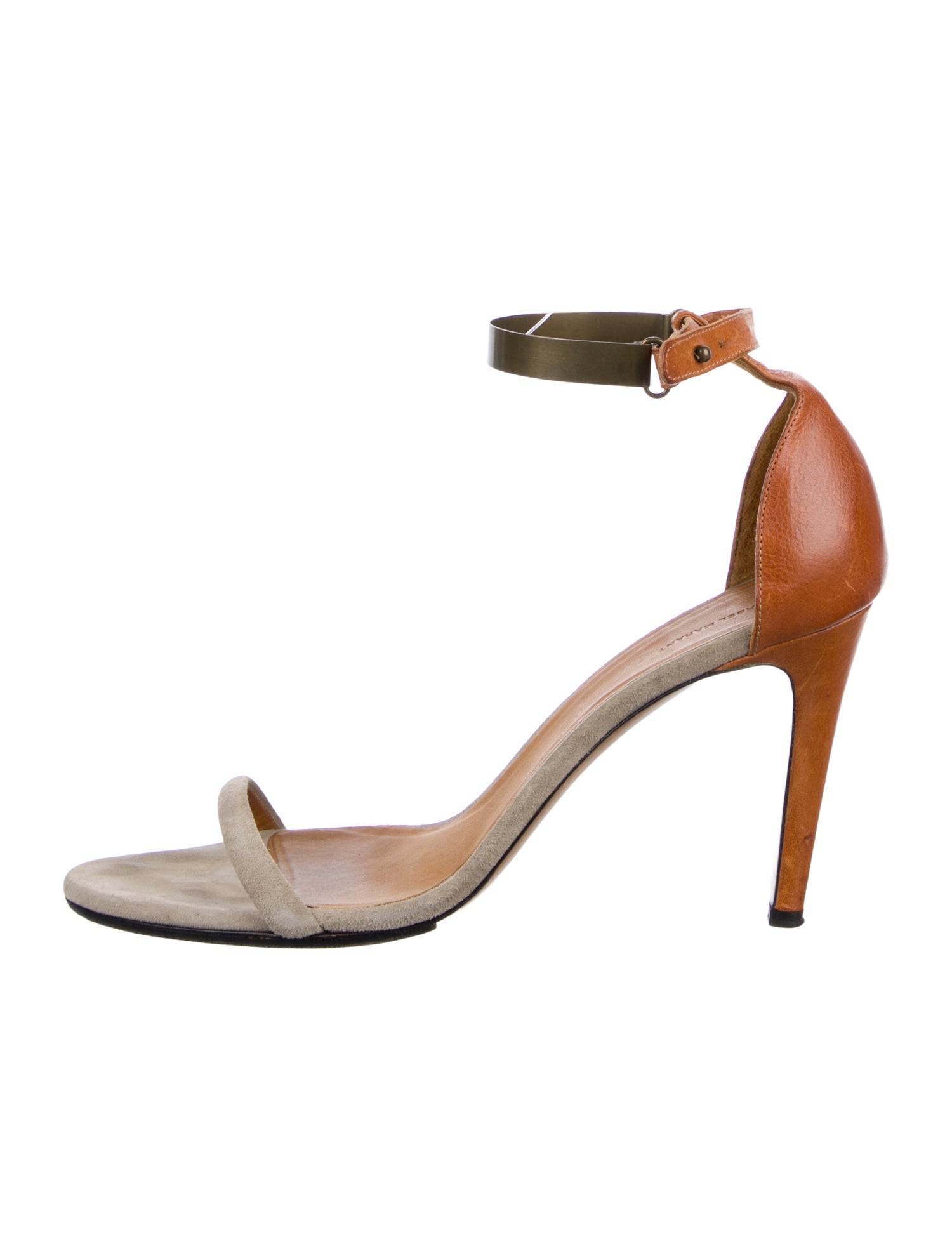 Isabel Marant Leather Animal Print Sandals