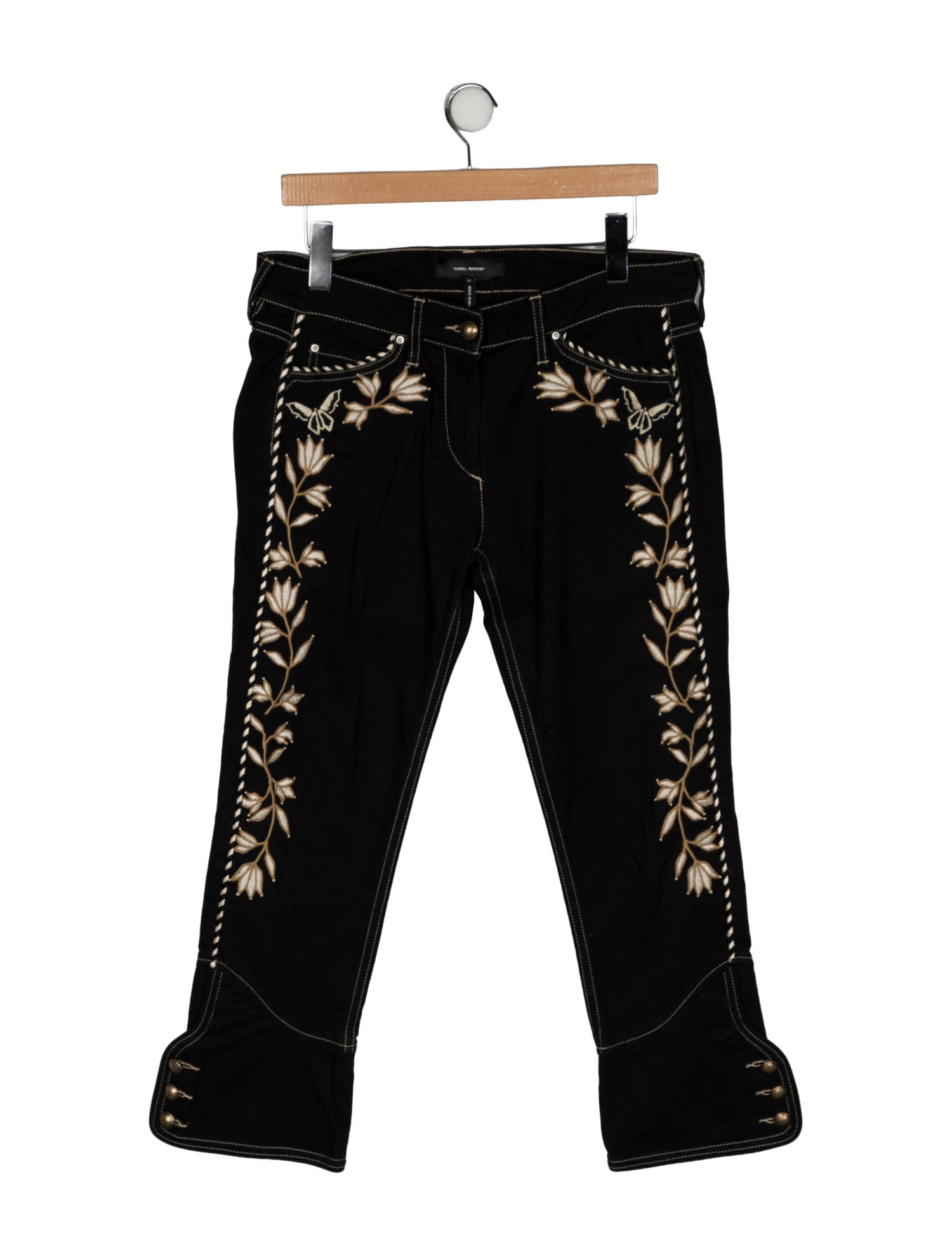Isabel Marant Mid-Rise Straight Leg Jeans