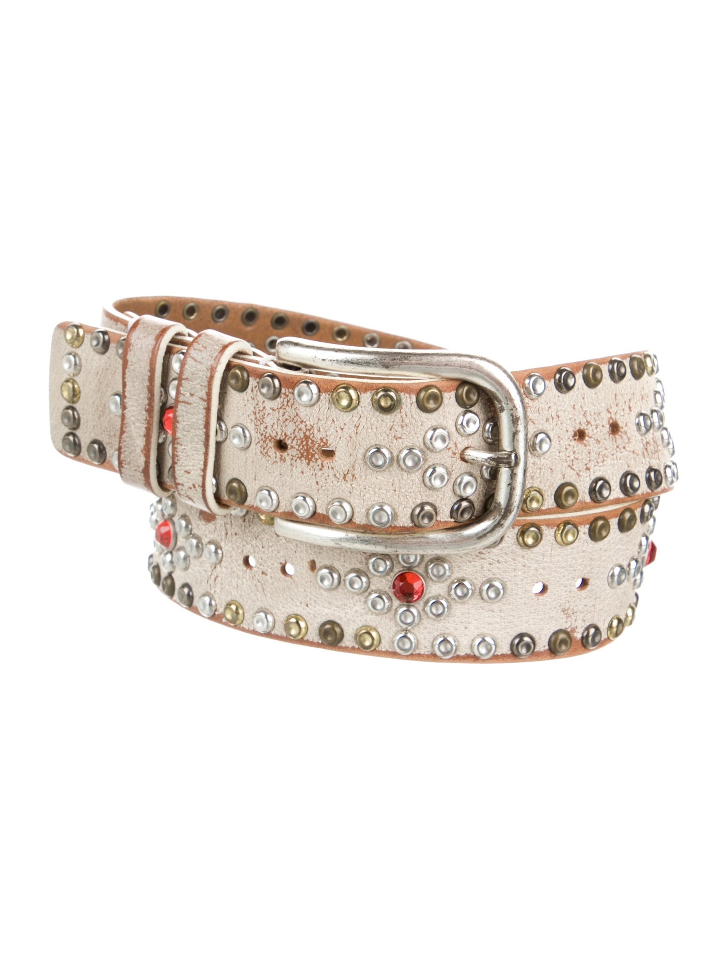 Isabel Marant Leather Studded Accents Belt