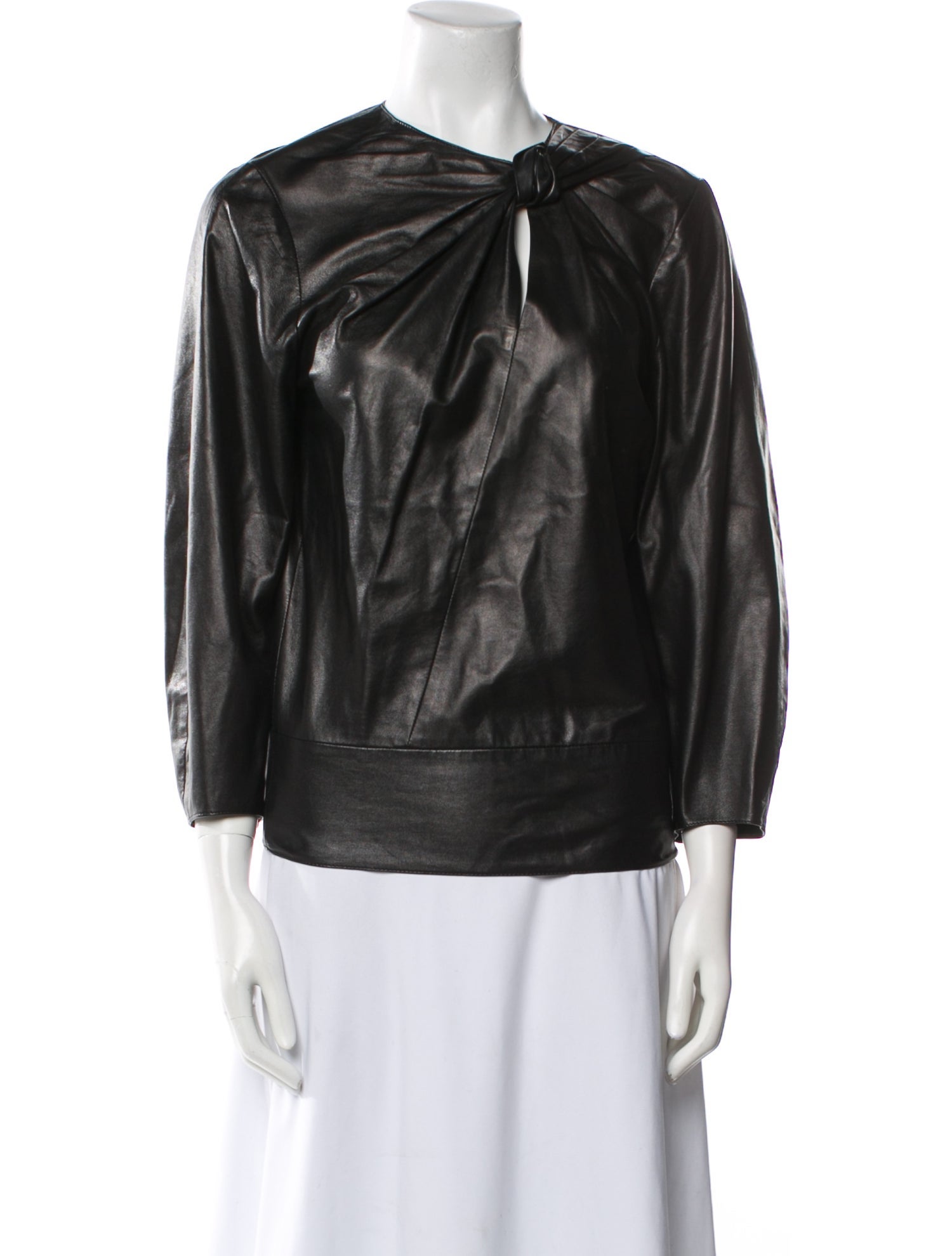 Isabel Marant Lambskin V-Neck Blouse