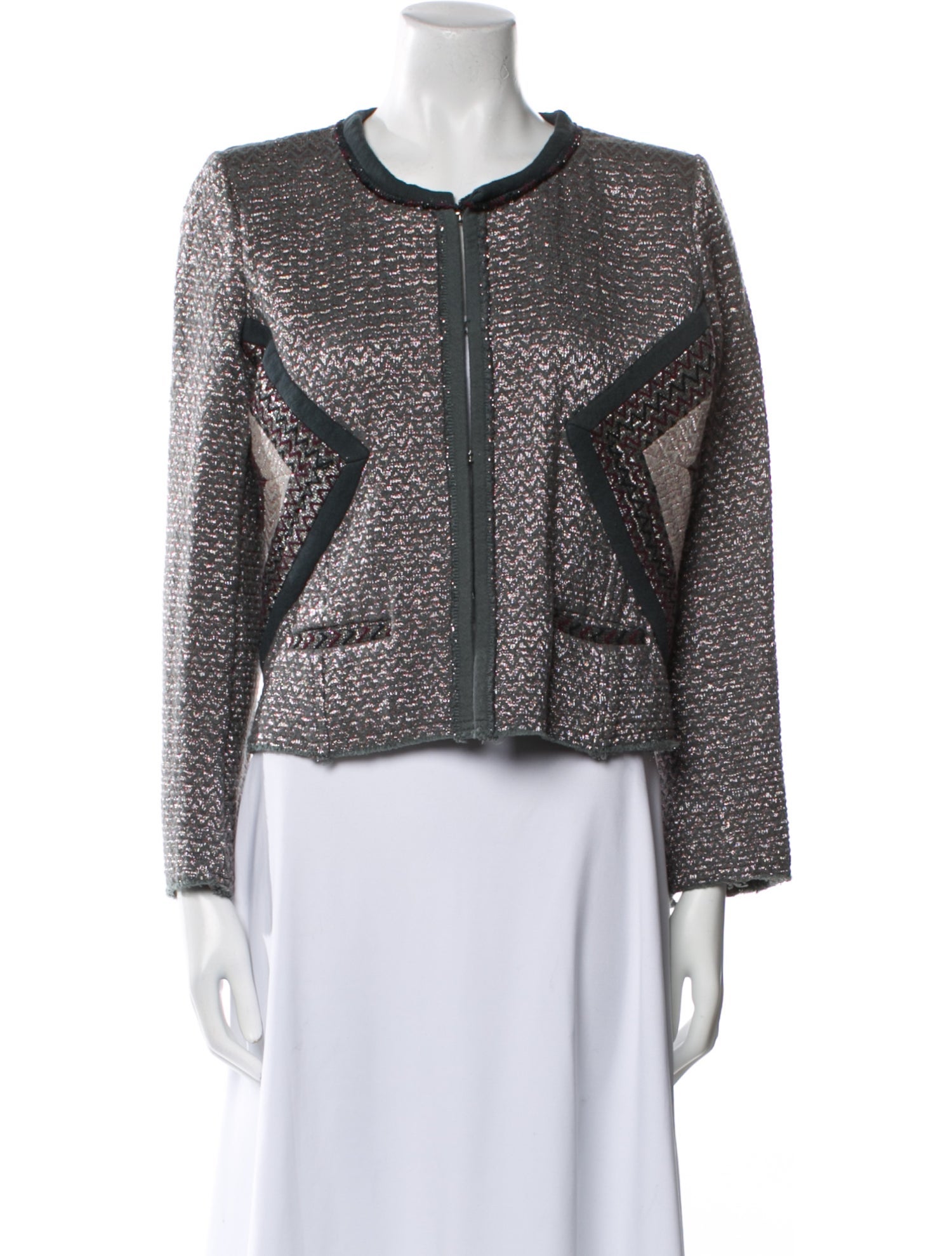 Isabel Marant Tweed Pattern Evening Jacket
