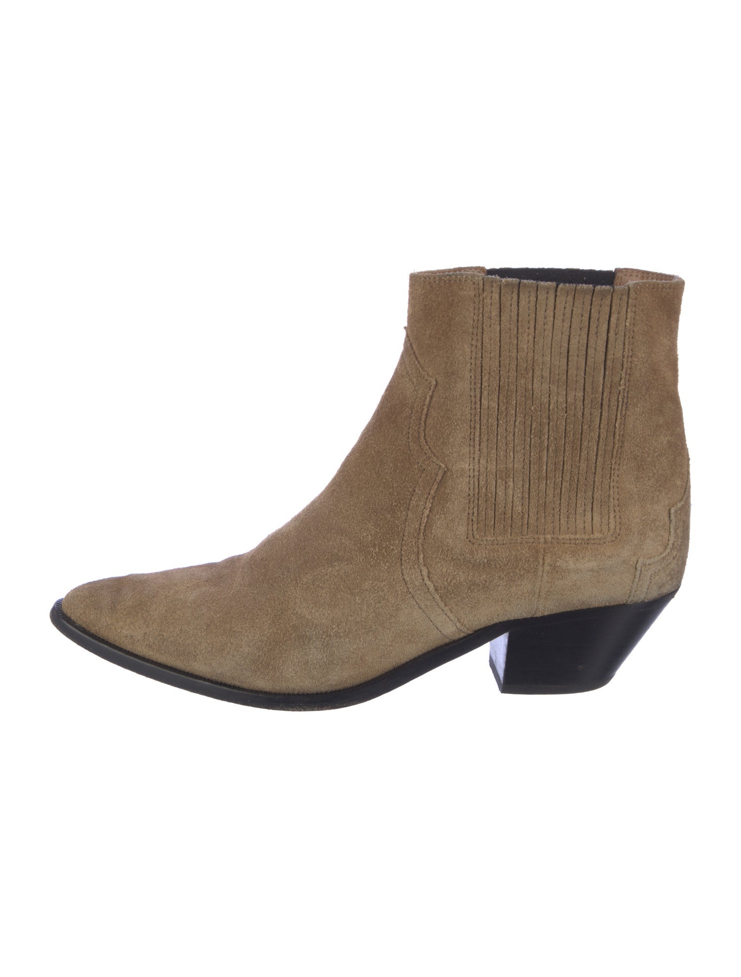 Isabel Marant Suede Animal Print Chelsea Boots