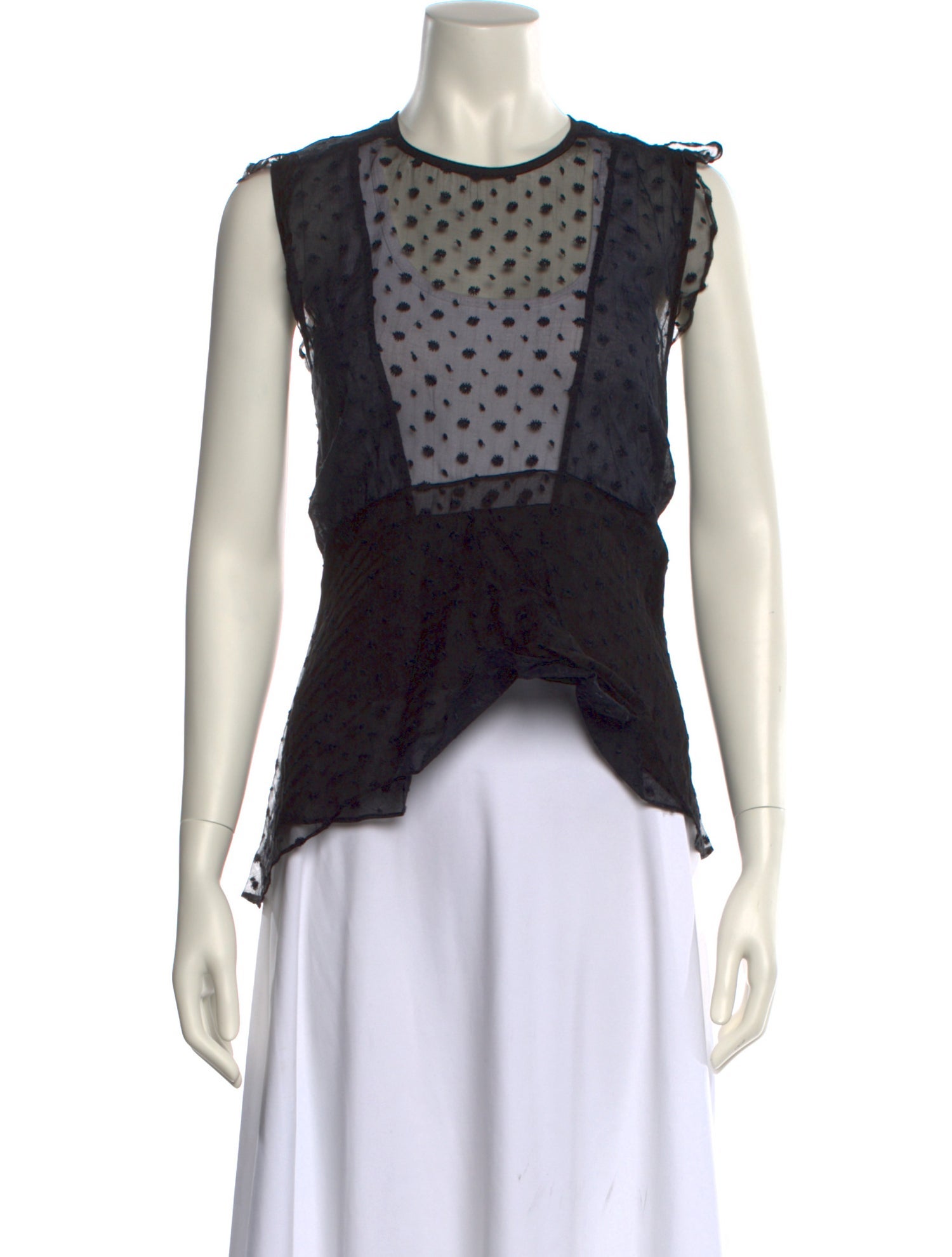 Isabel Marant Silk Polka Dot Print Top