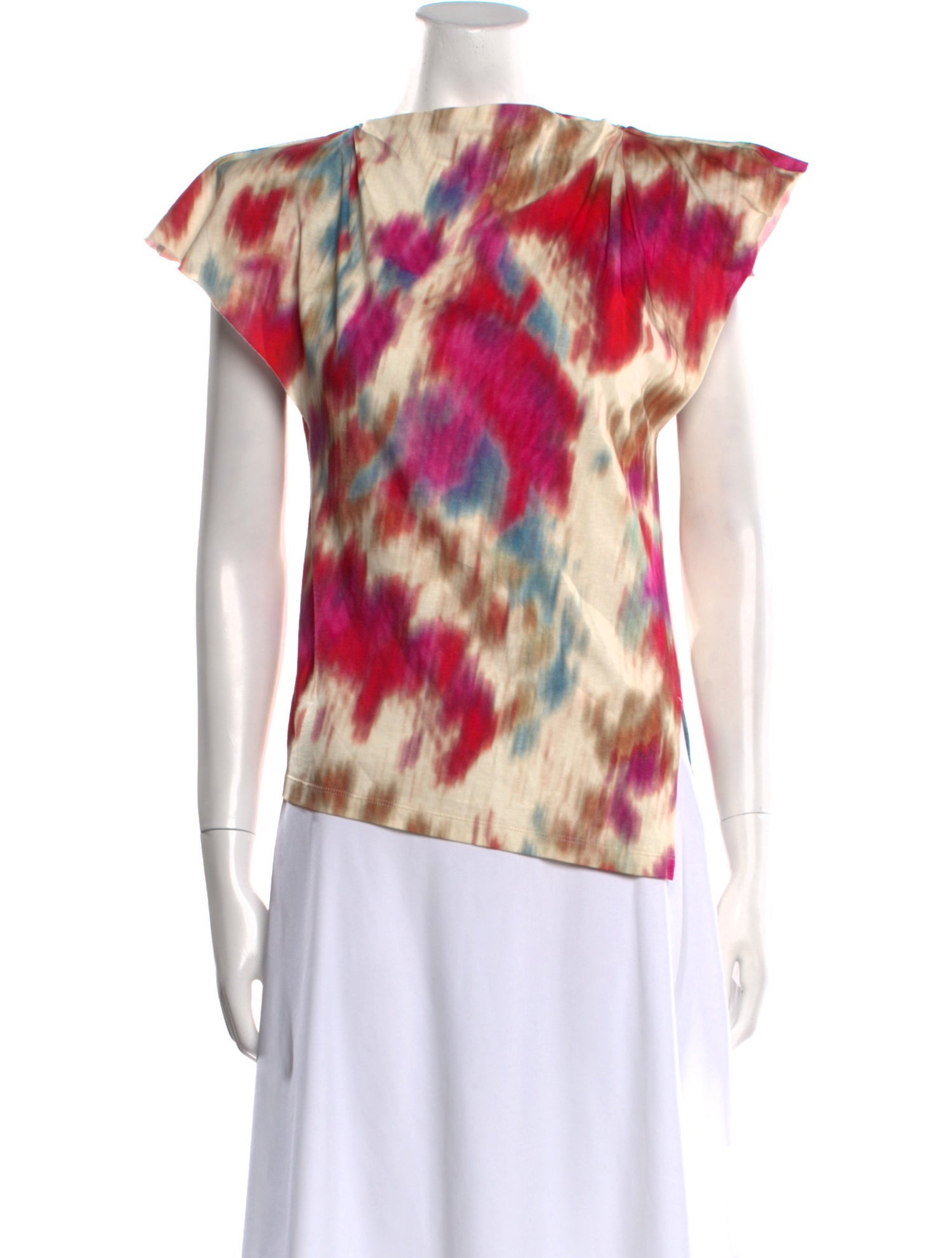 Isabel Marant Tie-Dye Print Bateau Neckline T-Shirt w/ Tags