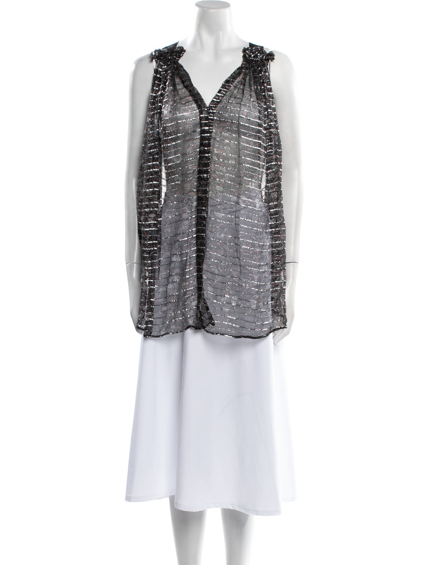 Isabel Marant Silk V-Neck Tunic