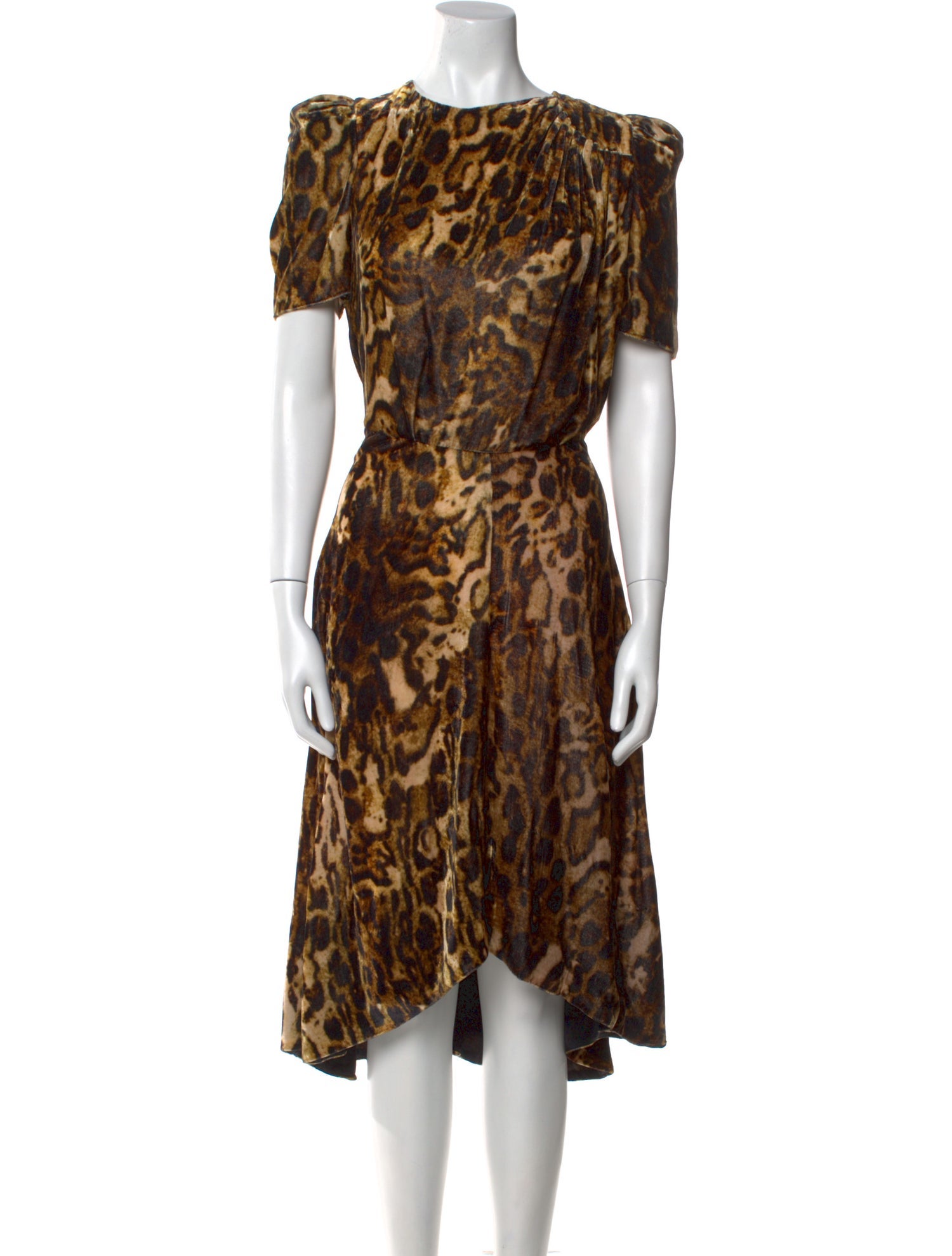 Isabel Marant Animal Print Midi Length Dress