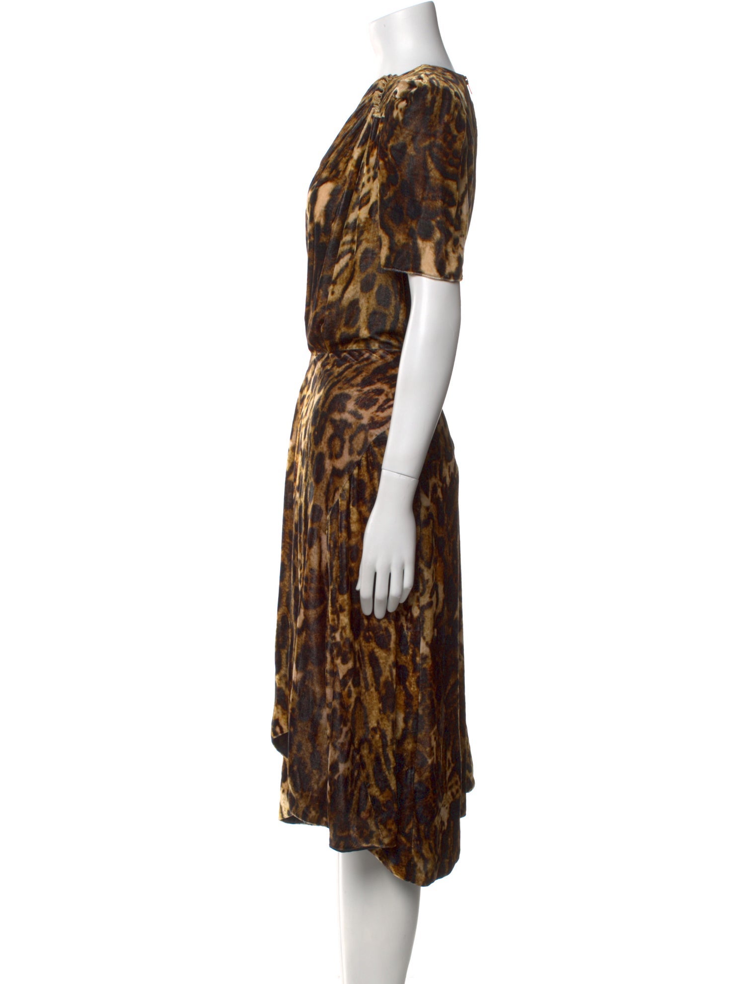 Isabel Marant Animal Print Midi Length Dress