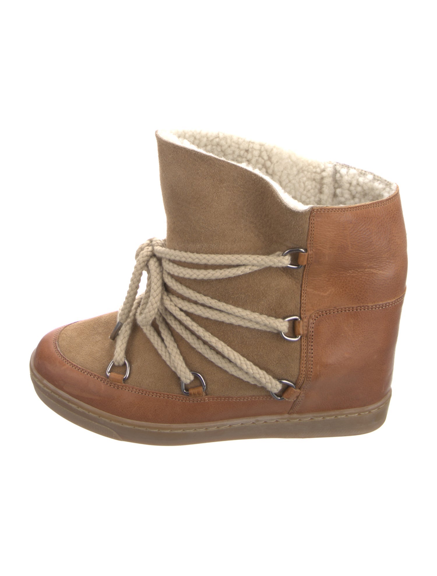 Isabel Marant Leather Lace-Up Boots
