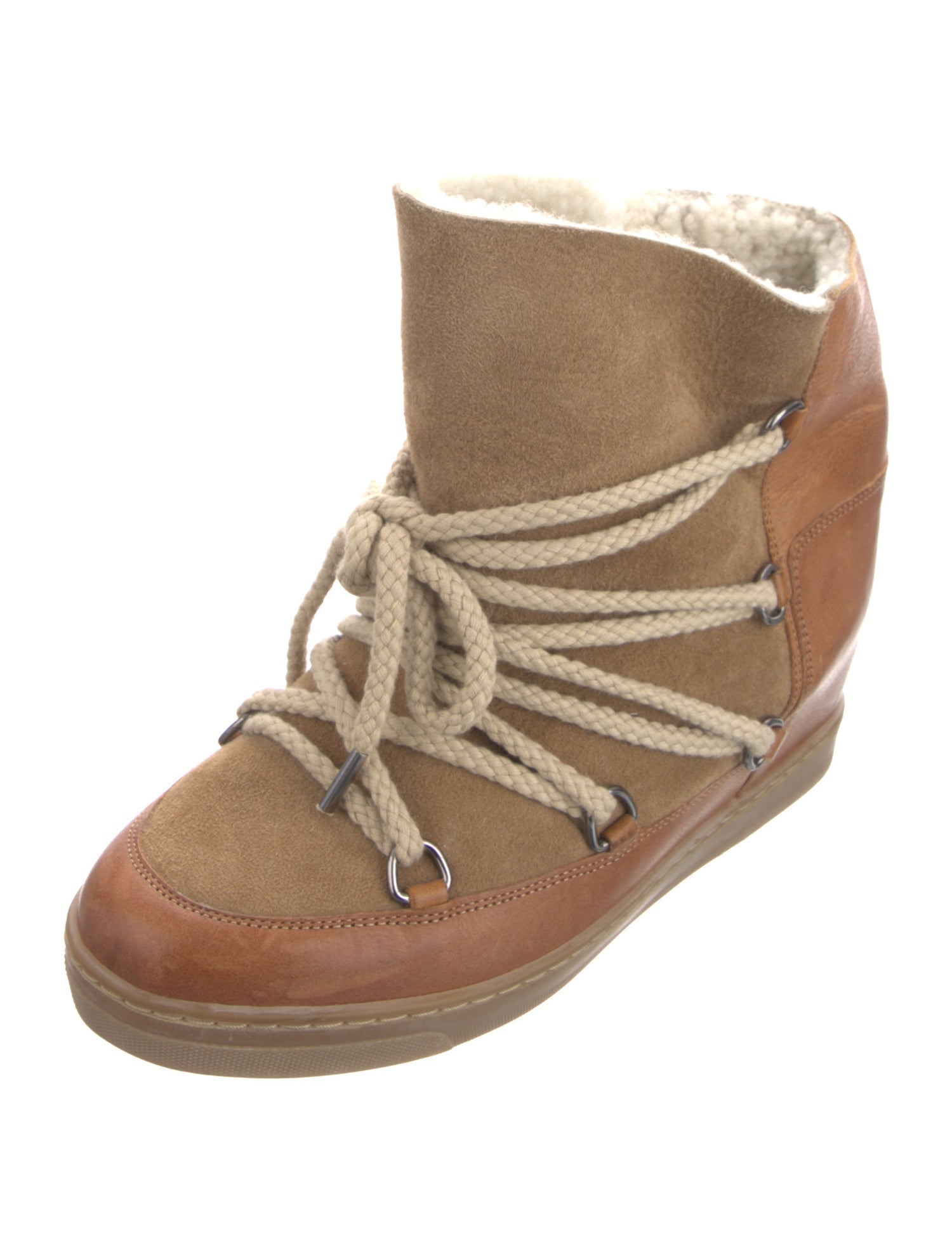 Isabel Marant Leather Lace-Up Boots