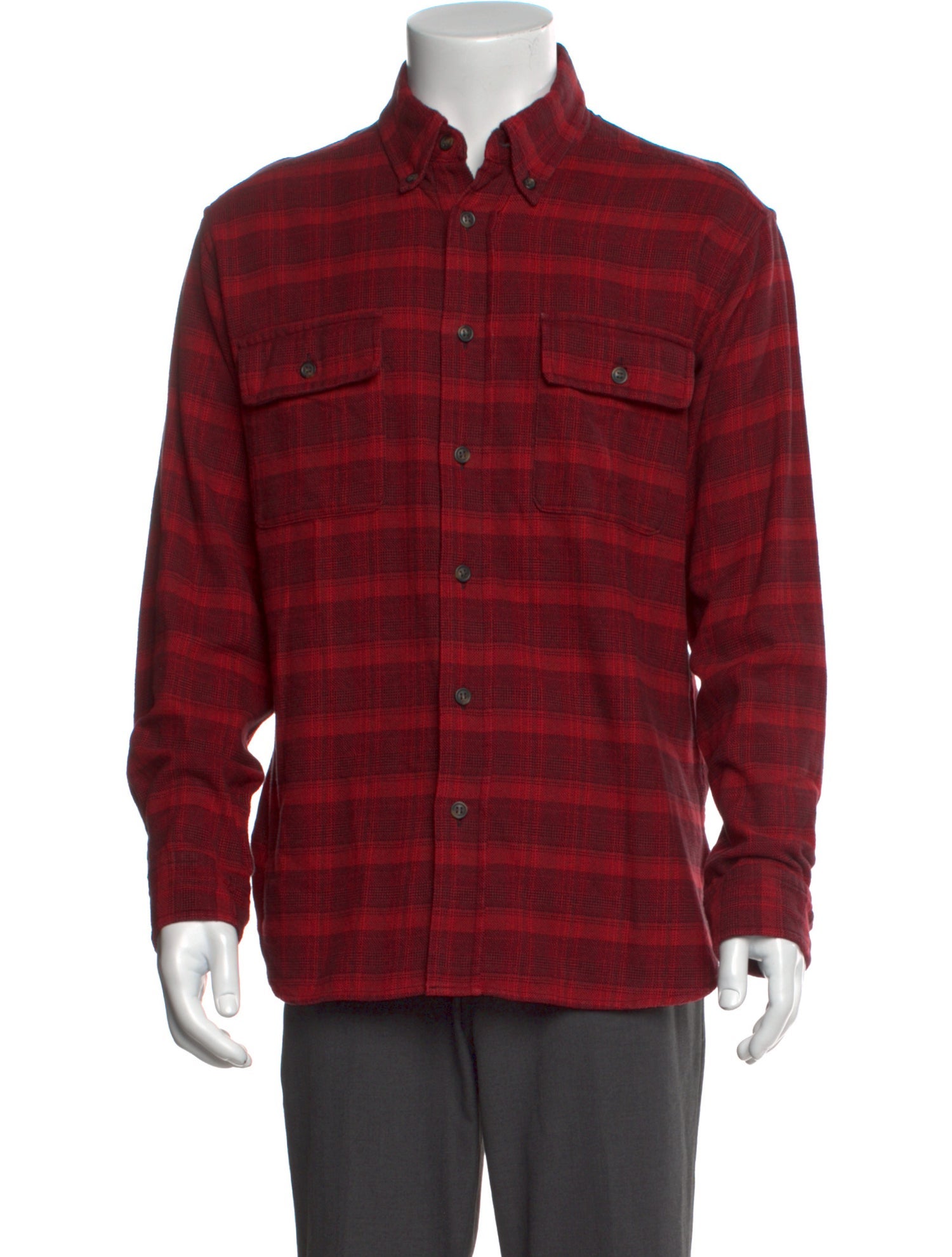 Isabel Marant Plaid Print Long Sleeve Shirt