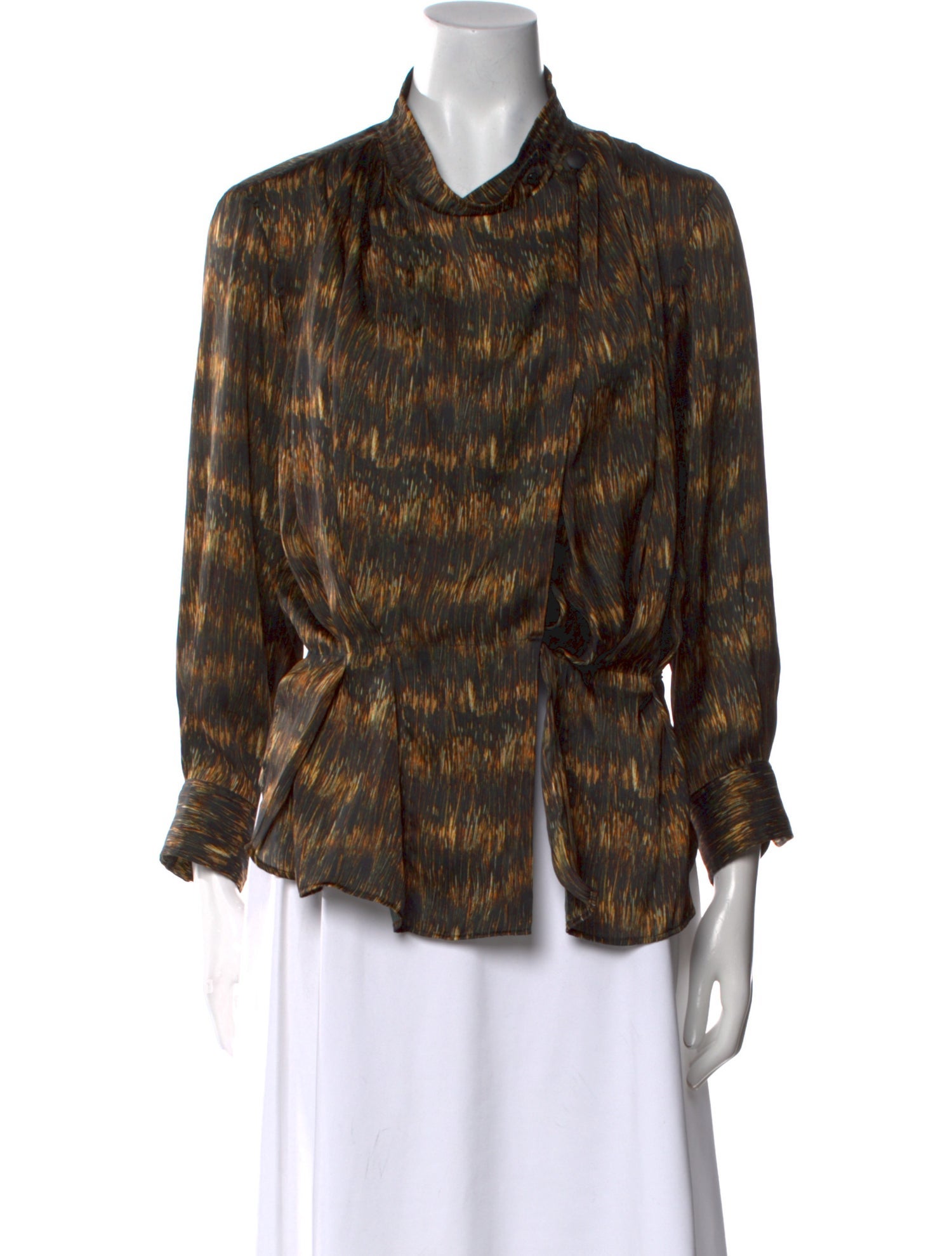 Isabel Marant Printed Cowl Neck Blouse
