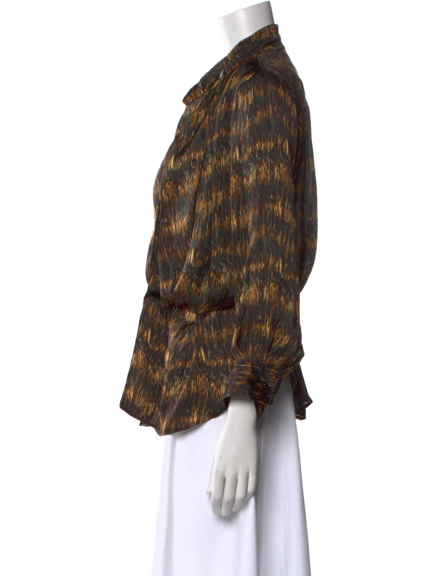 Isabel Marant Printed Cowl Neck Blouse