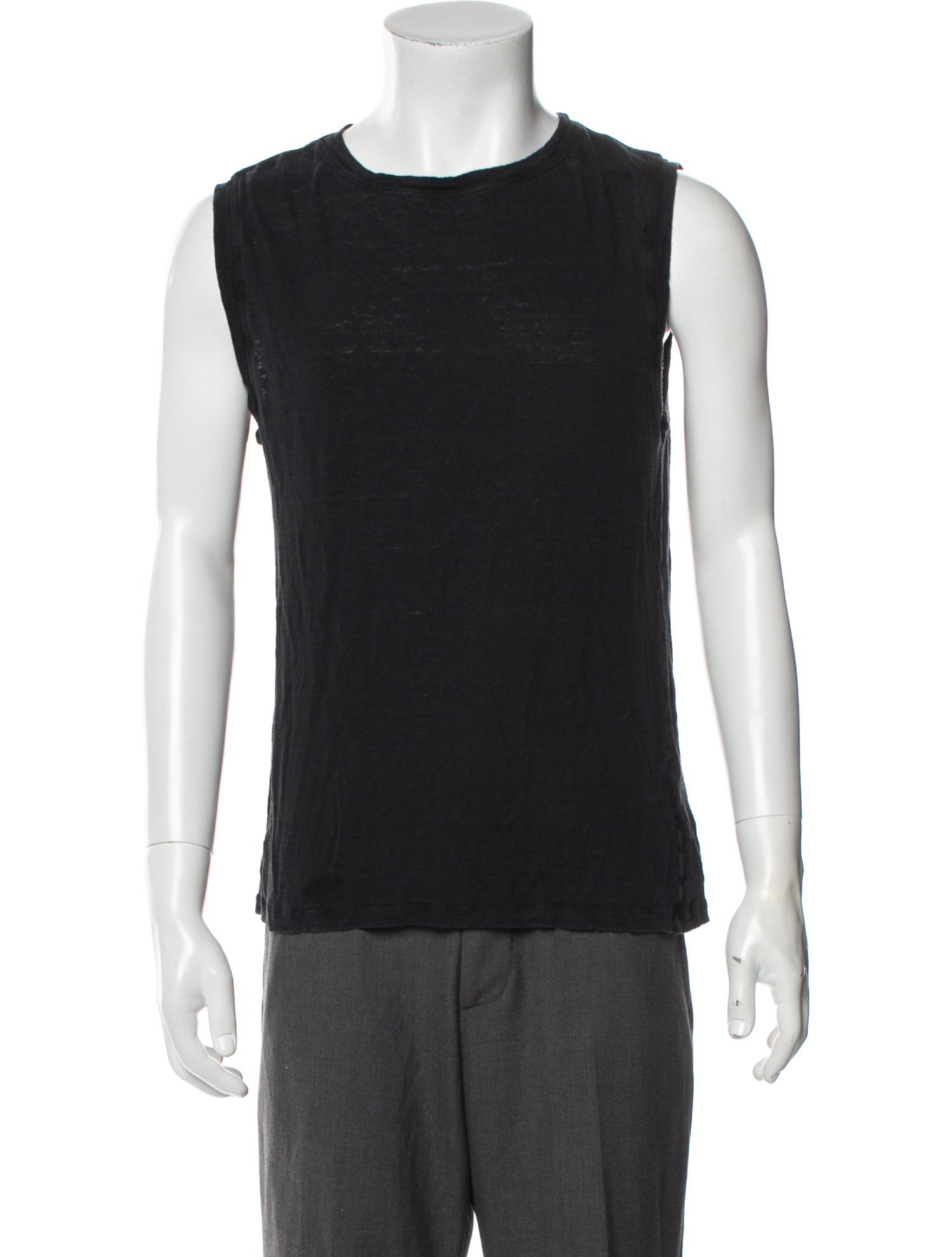 Isabel Marant Linen Scoop Neck T-Shirt