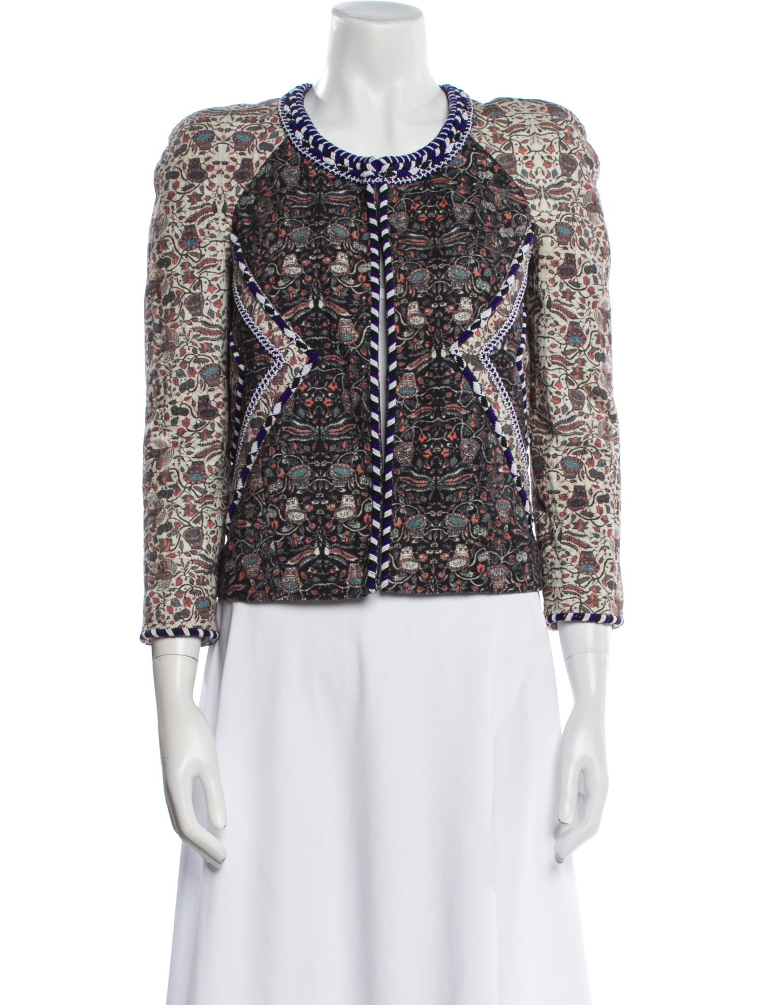 Isabel Marant Tweed Pattern Evening Jacket