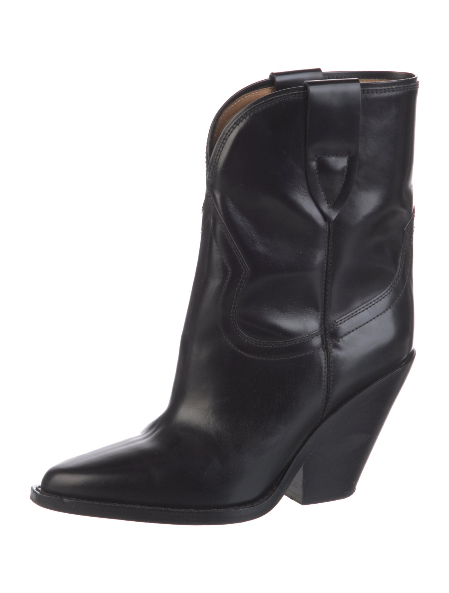 Isabel Marant Leather Western Boots