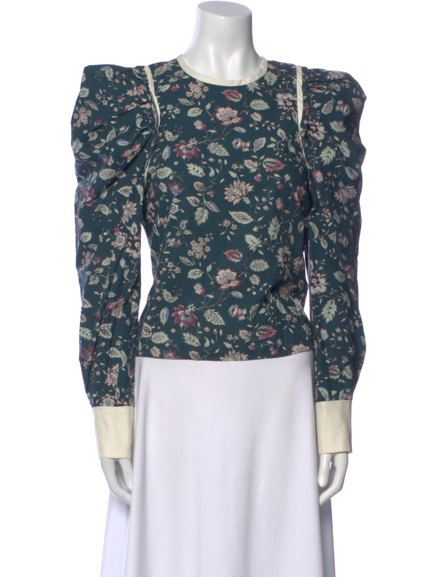 Isabel Marant Floral Print Crew Neck Blouse