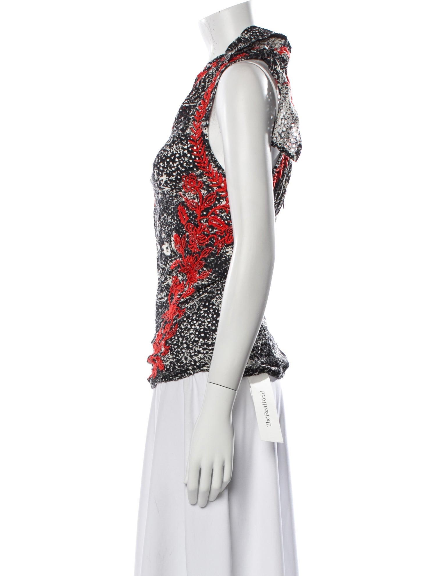 Isabel Marant Printed One-Shoulder Top