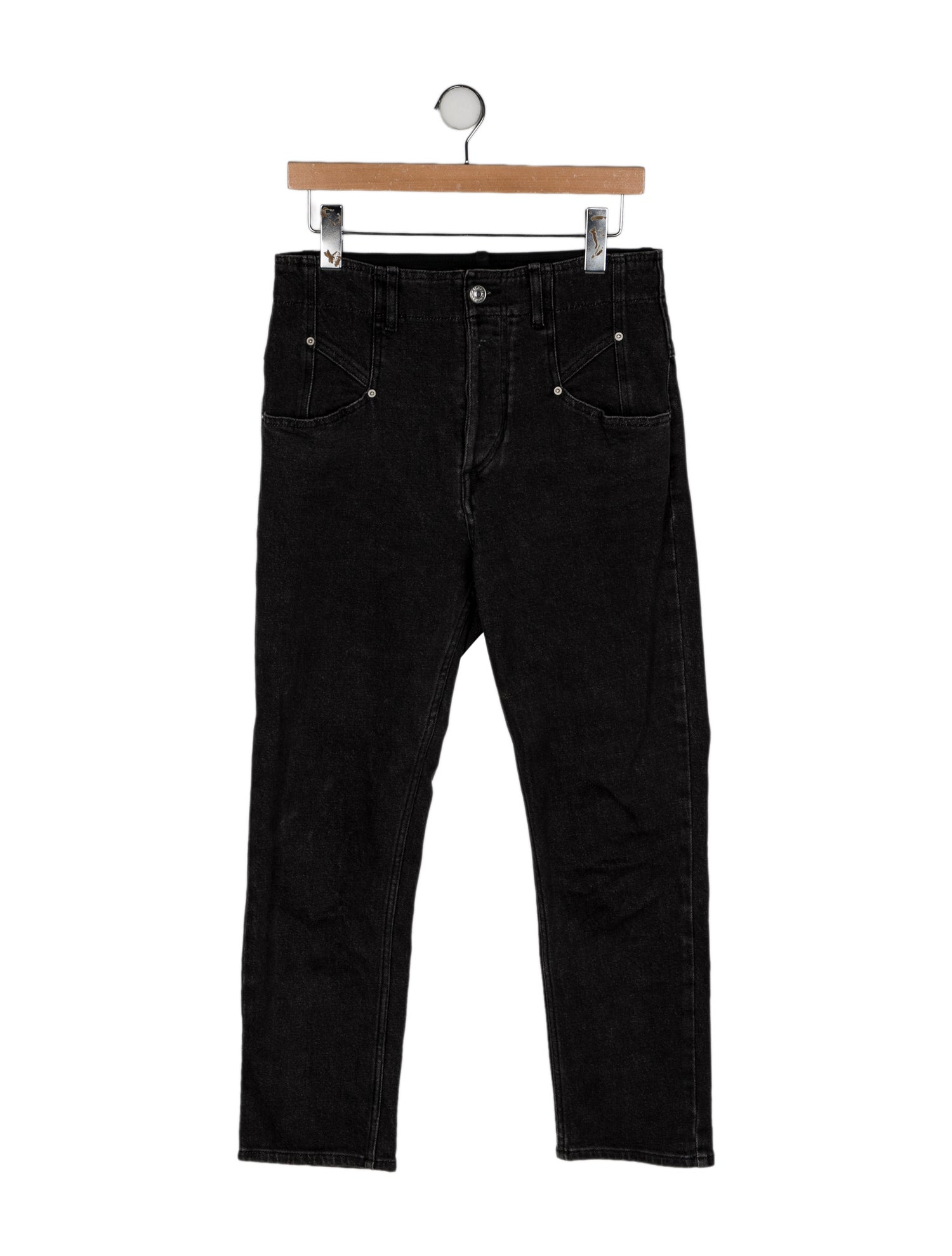 Isabel Marant High-Rise Straight Leg Jeans