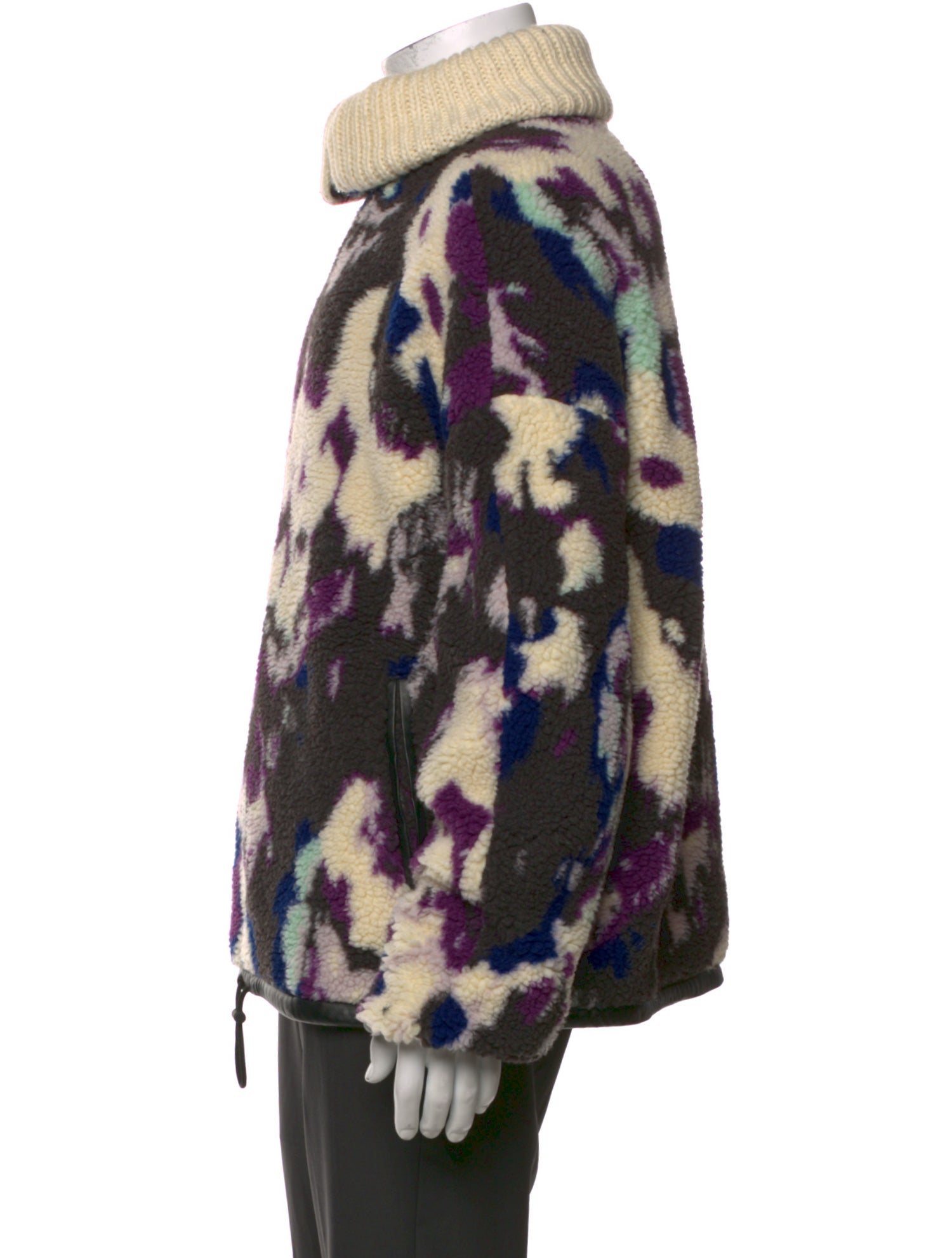 Isabel Marant Floral Print Mock Neck Sweatshirt