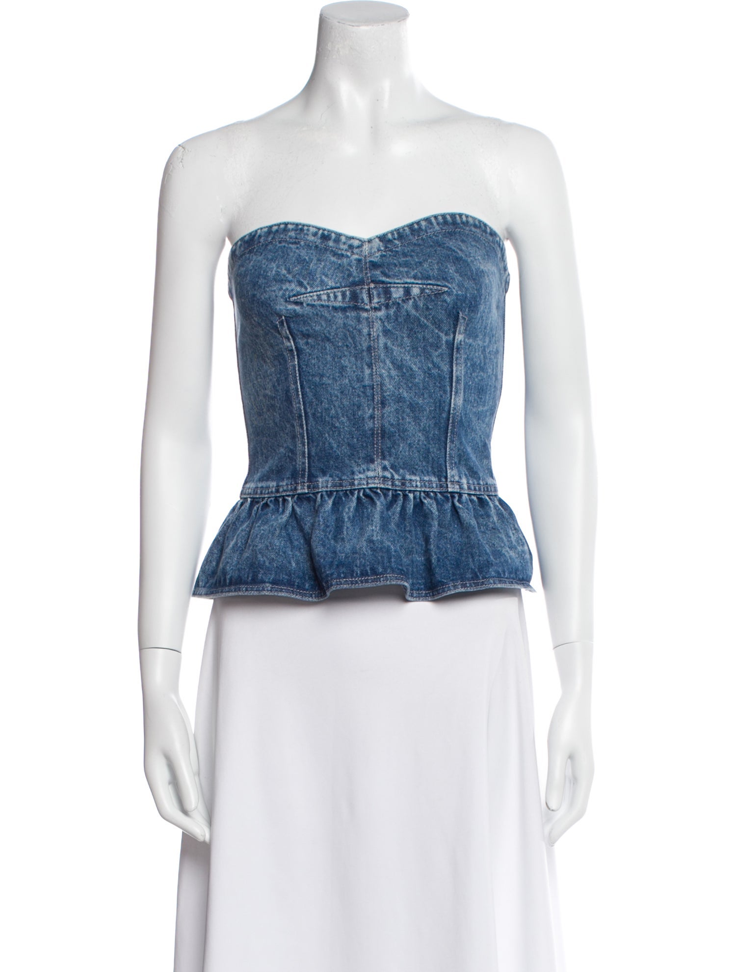 Isabel Marant Strapless Crop Top