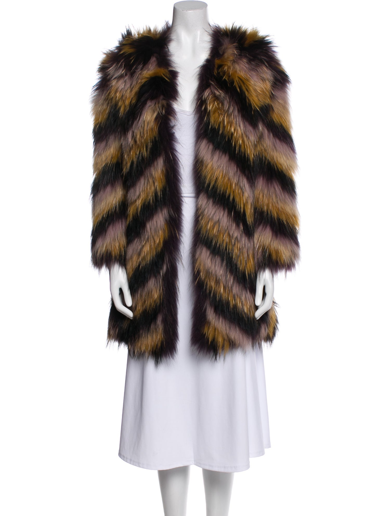 Isabel Marant Fur Striped Fur Jacket