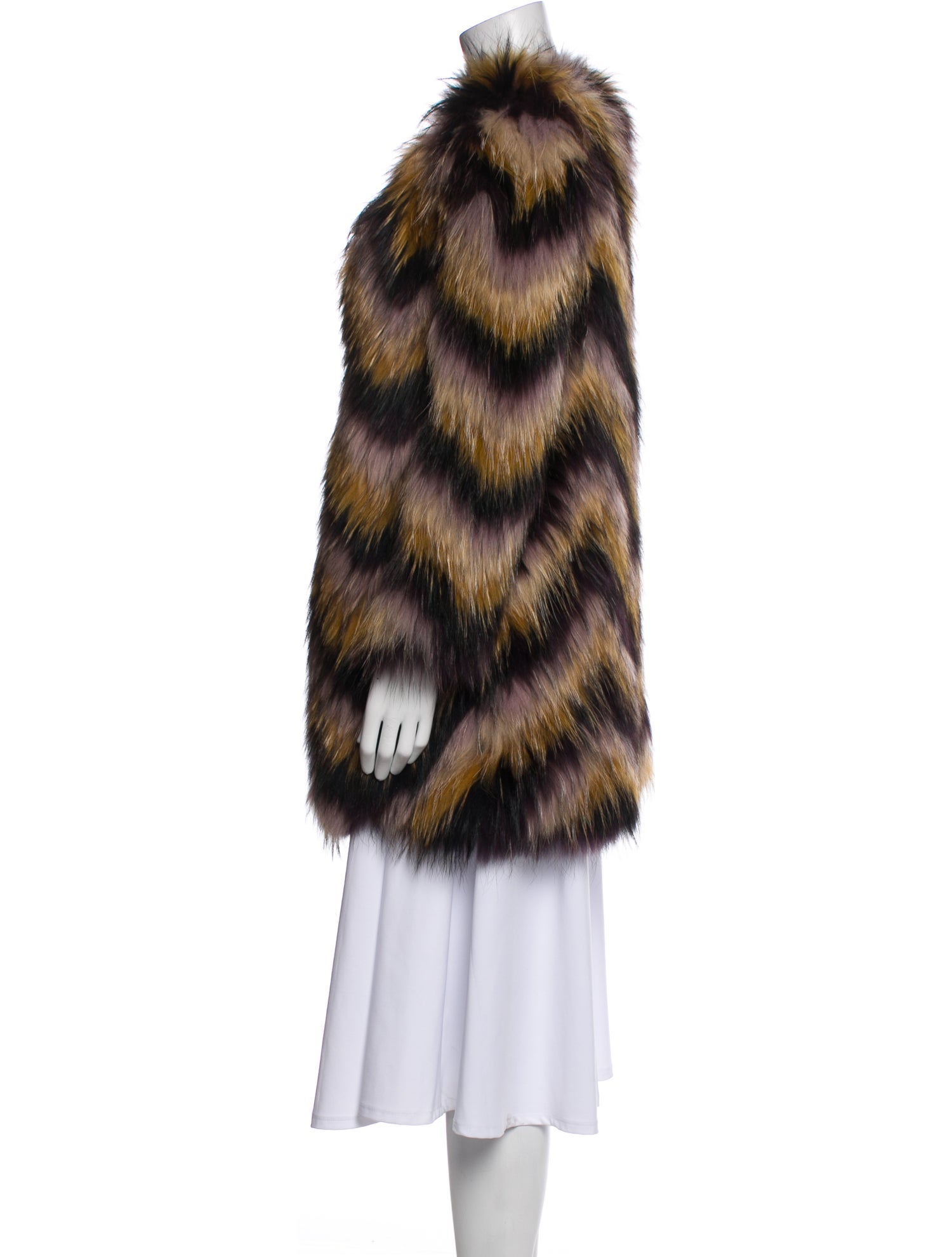 Isabel Marant Fur Striped Fur Jacket