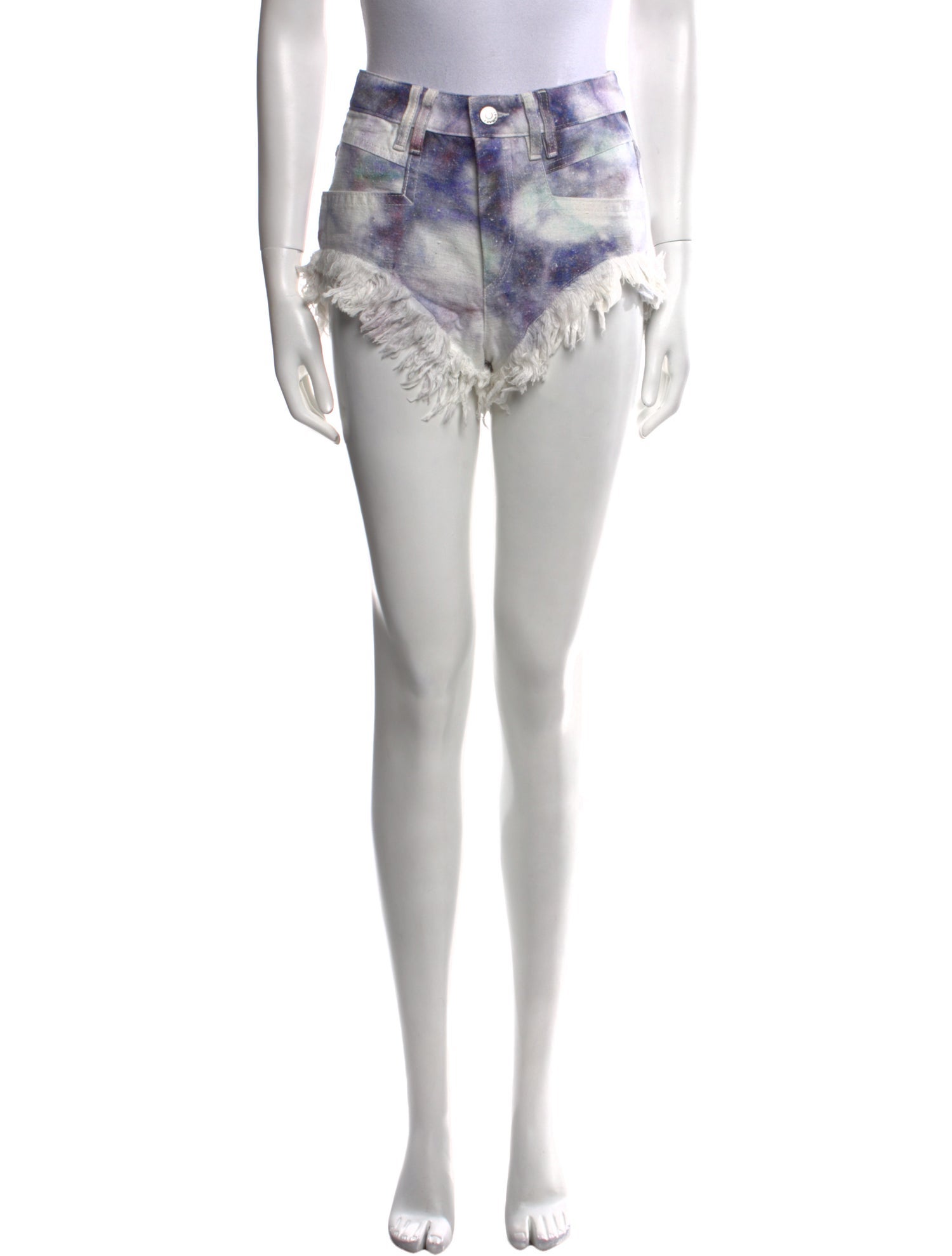 Isabel Marant Tie-Dye Print Mini Shorts