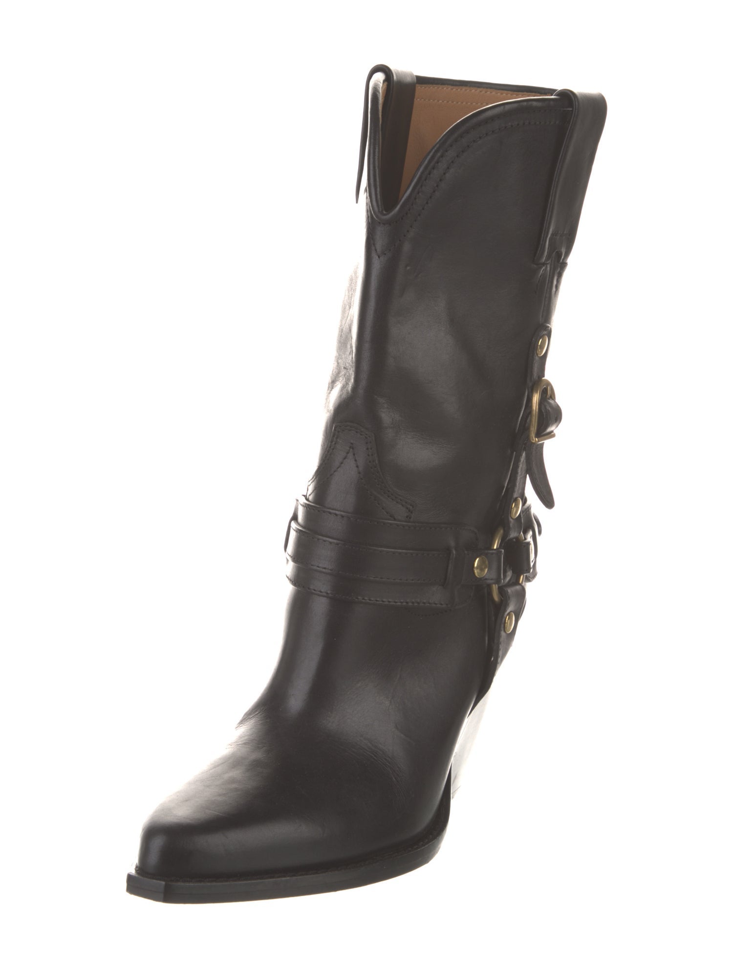 Isabel Marant Leather Moto Boots