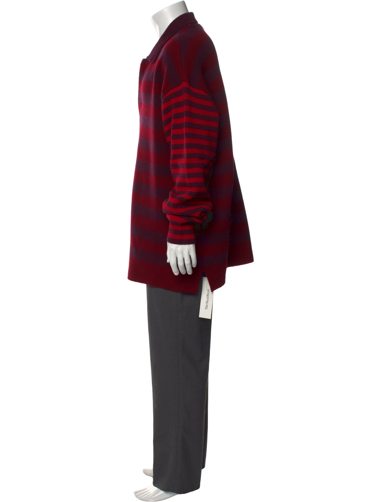 Isabel Marant Striped Collar Polo Sweater