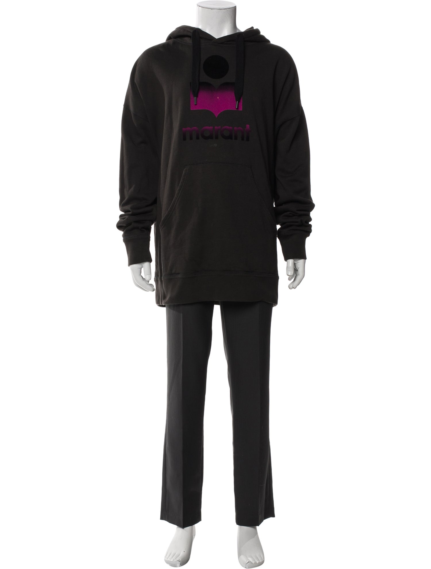 Isabel Marant Graphic Print Crew Neck Hoodie