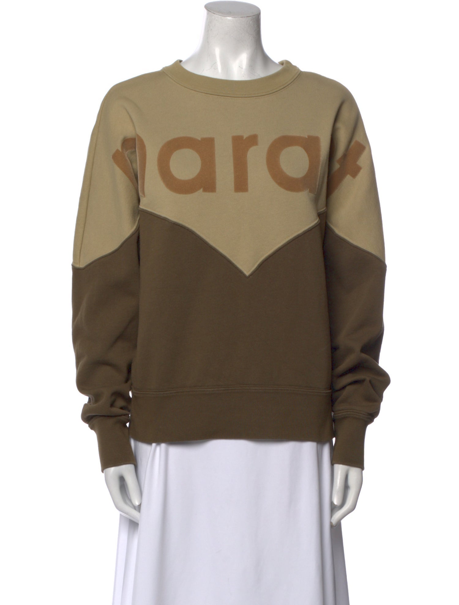 Isabel Marant Colorblock Pattern Crew Neck Sweatshirt