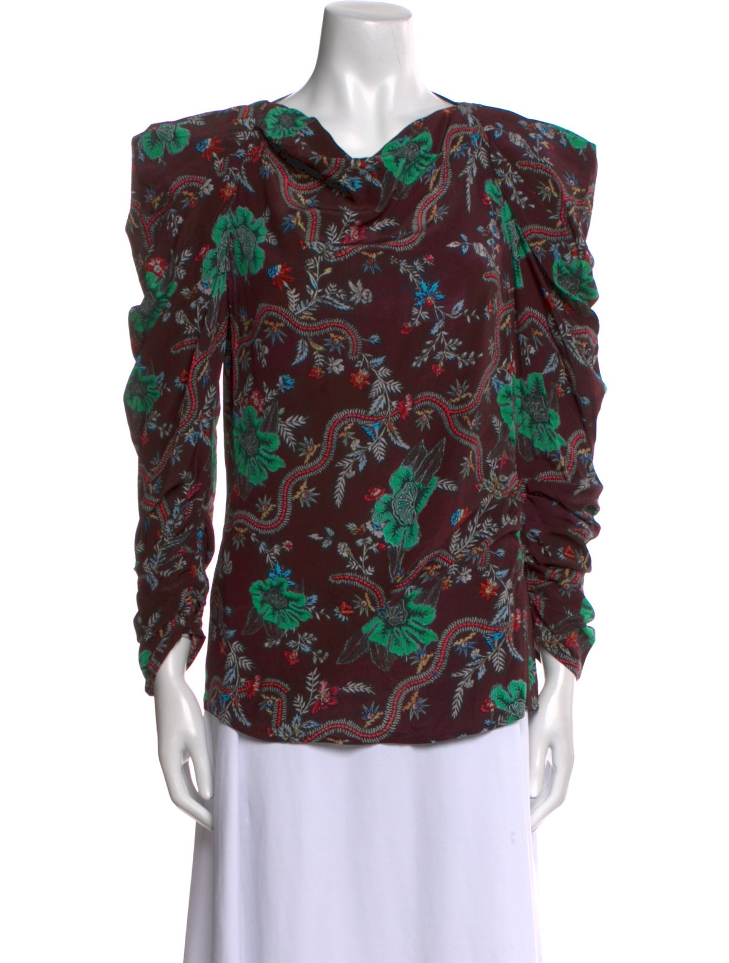 Isabel Marant Silk Floral Print Blouse