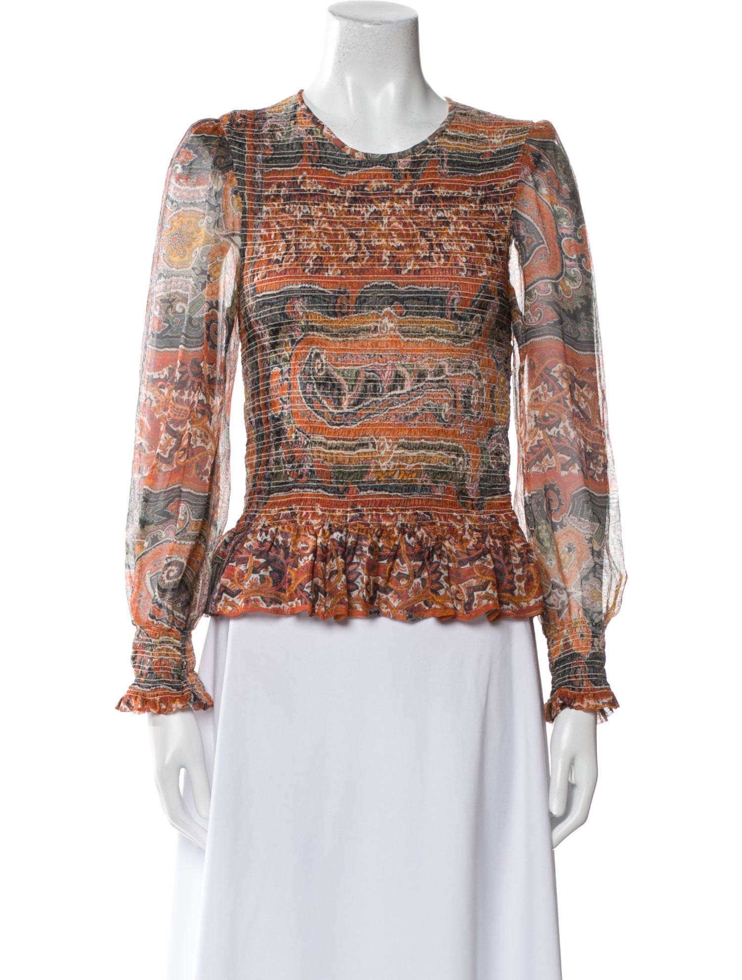 Isabel Marant Silk Paisley Print Blouse