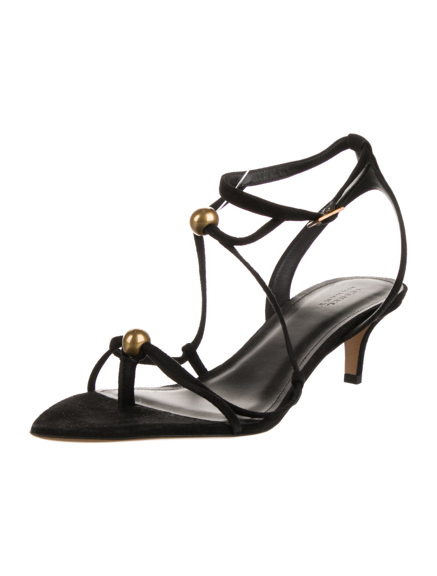 Isabel Marant Leather T-Strap Sandals