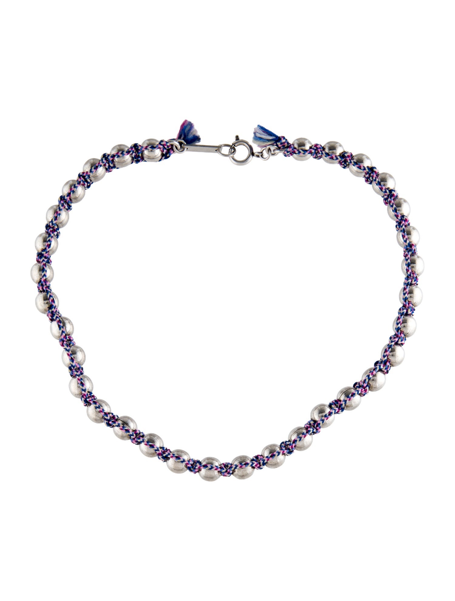 Isabel Marant Thread Beaded Choker Necklace