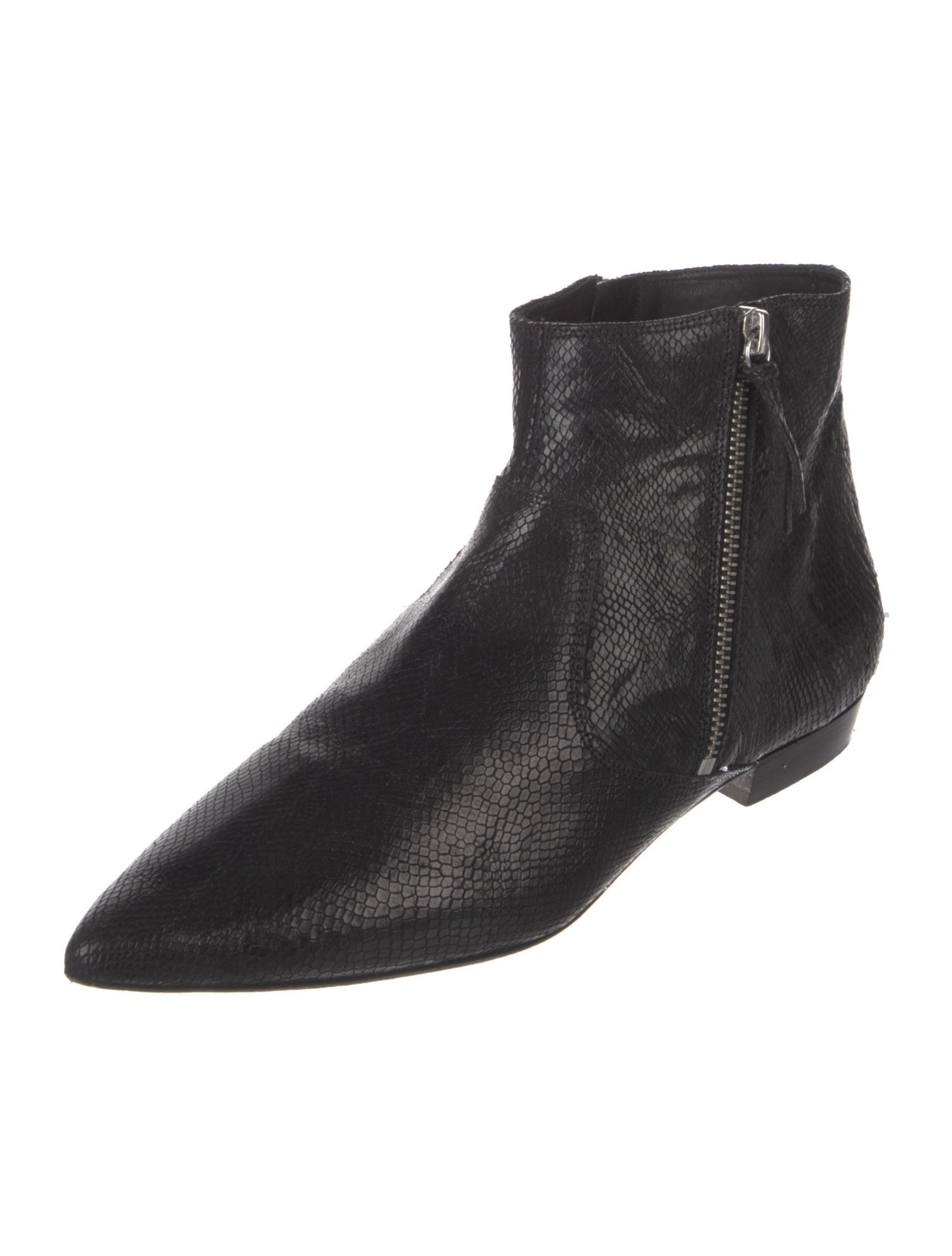 Isabel Marant Embossed Leather Chelsea Boots