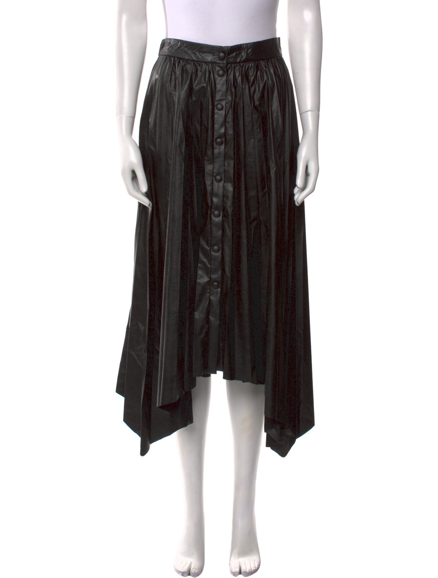 Isabel Marant Raw-Edge Trim Midi Length Skirt