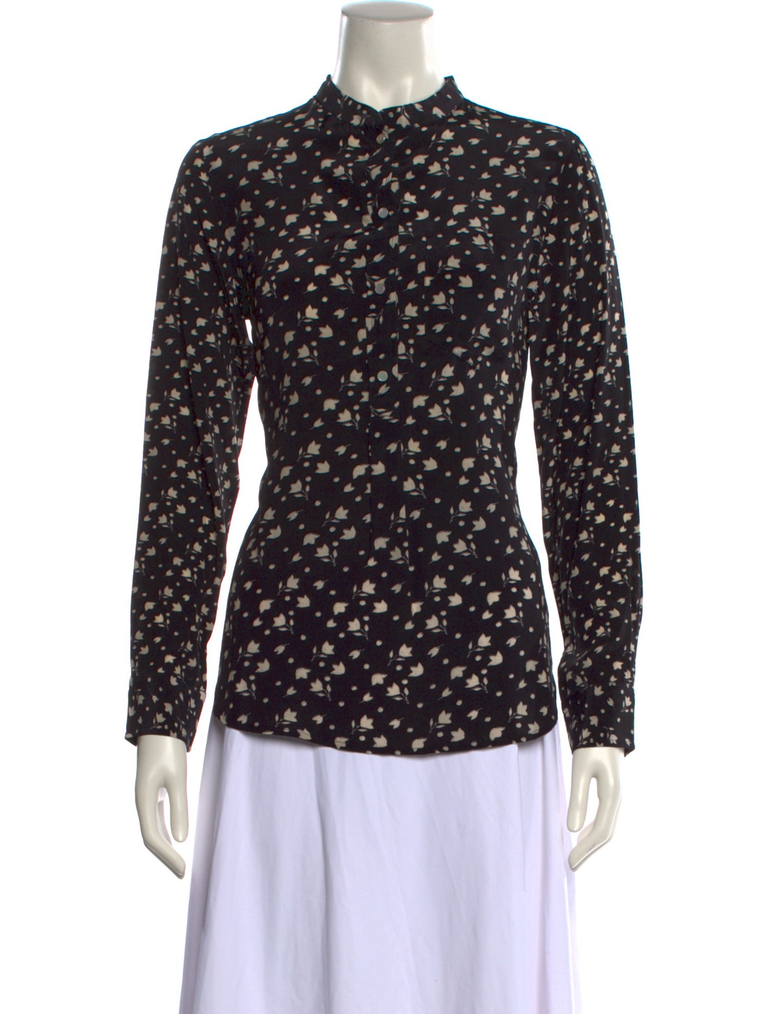 Isabel Marant Silk Printed Button-Up Top w/ Tags