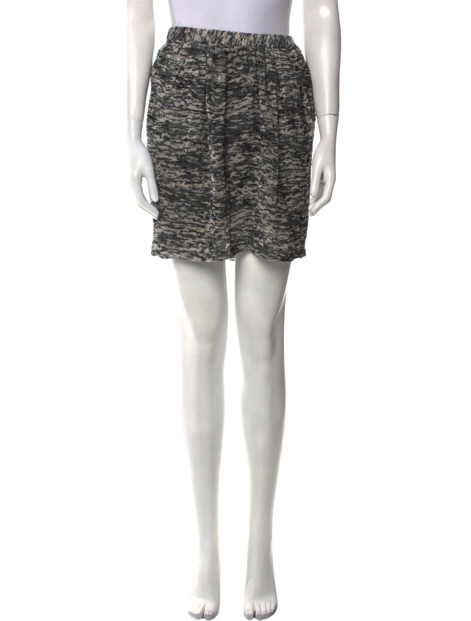 Isabel Marant Tweed Pattern Mini Skirt